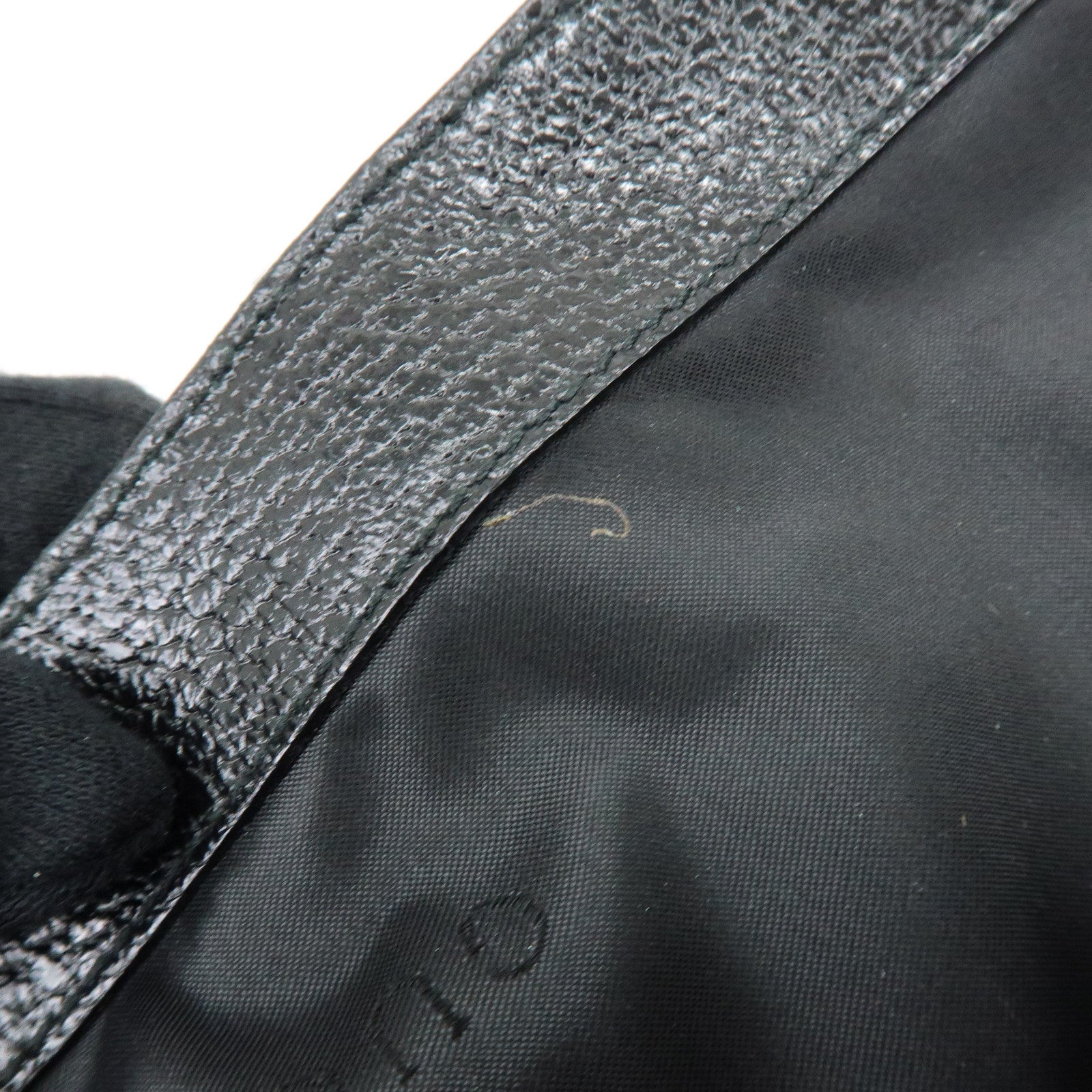 GUCCI Jackie Canvas Leather Shoulder Bag Hand Bag Black 001・3734