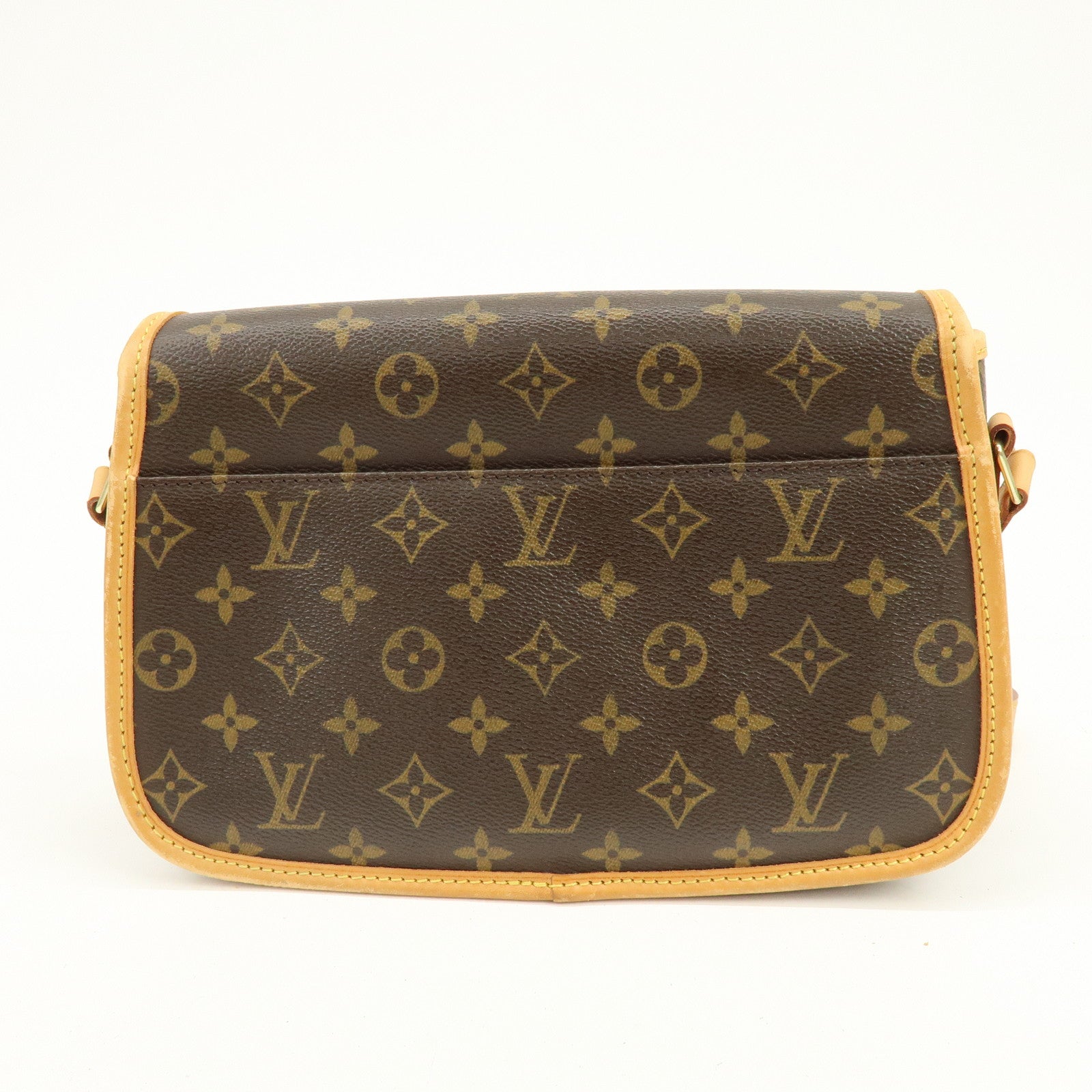 Louis Vuitton Monogram Sologne Canvas Shoulder Bag Brown M42250