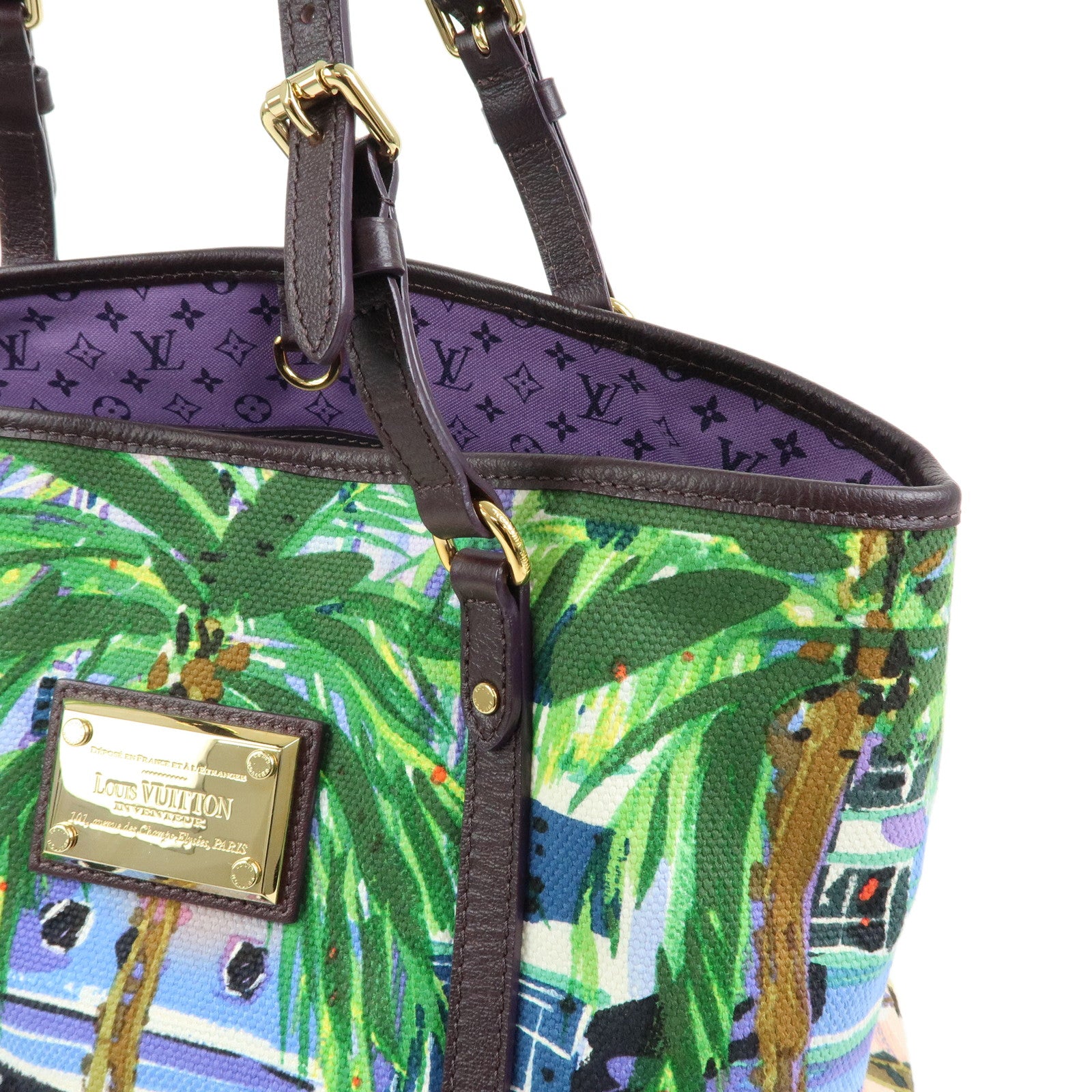 Louis Vuitton Ailleurs Cabas PM Canvas Leather Shoulder Bag M93771