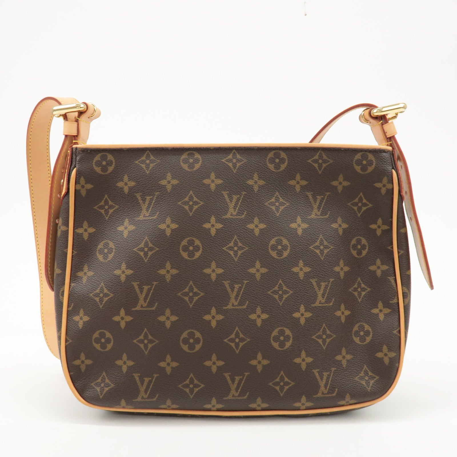 Louis Vuitton Monogram Hudson GM Shoulder Bag Brown M40045 Used