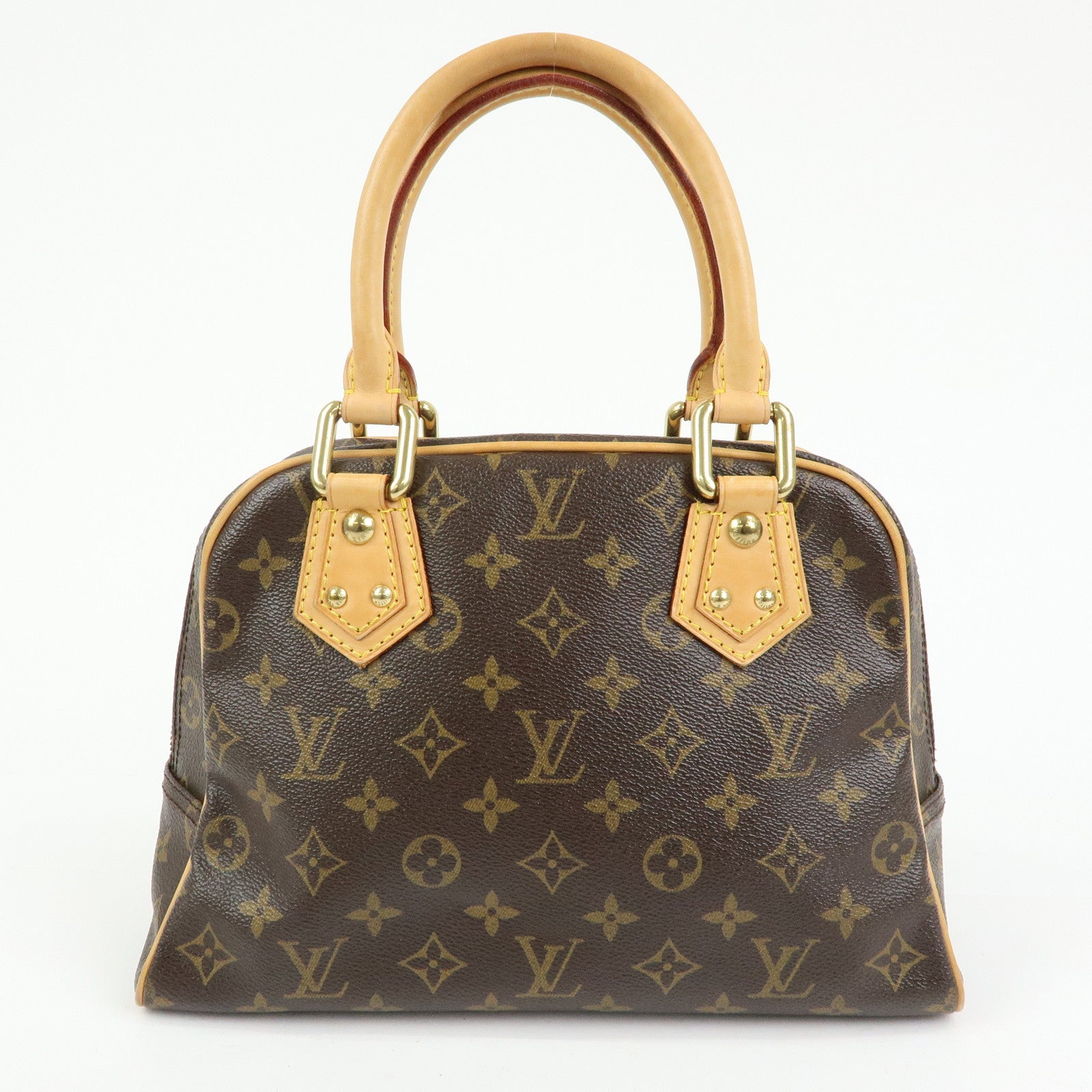 Louis Vuitton Monogram Manhattan PM Hand Bag Brown M40026