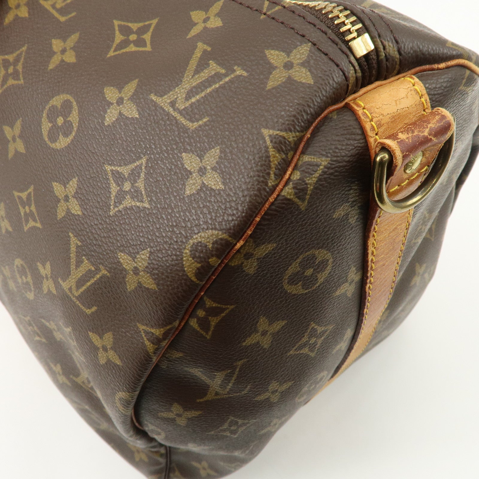 Louis Vuitton Keep All Bandouliere 55 Boston Bag Brown M56714