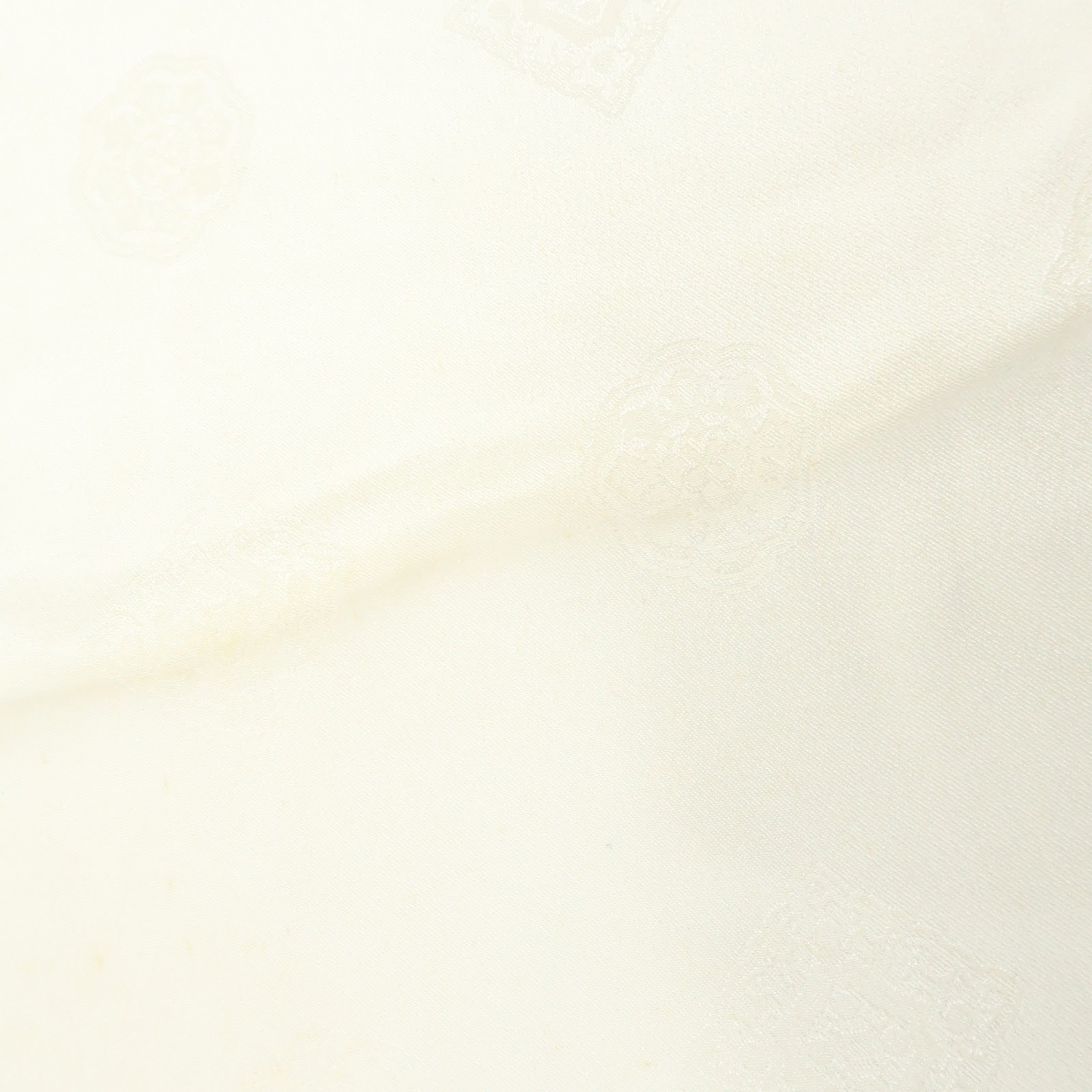 CHANEL Silk 100% Scarf Gold Chain Motif Black White