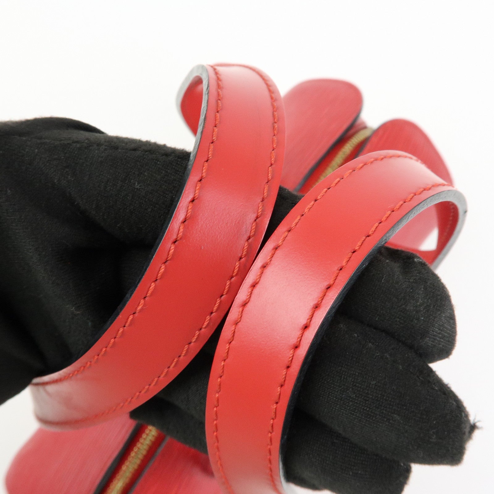 Louis Vuitton Epi Soufflot Leather Hand Bag Castillian Red M52227