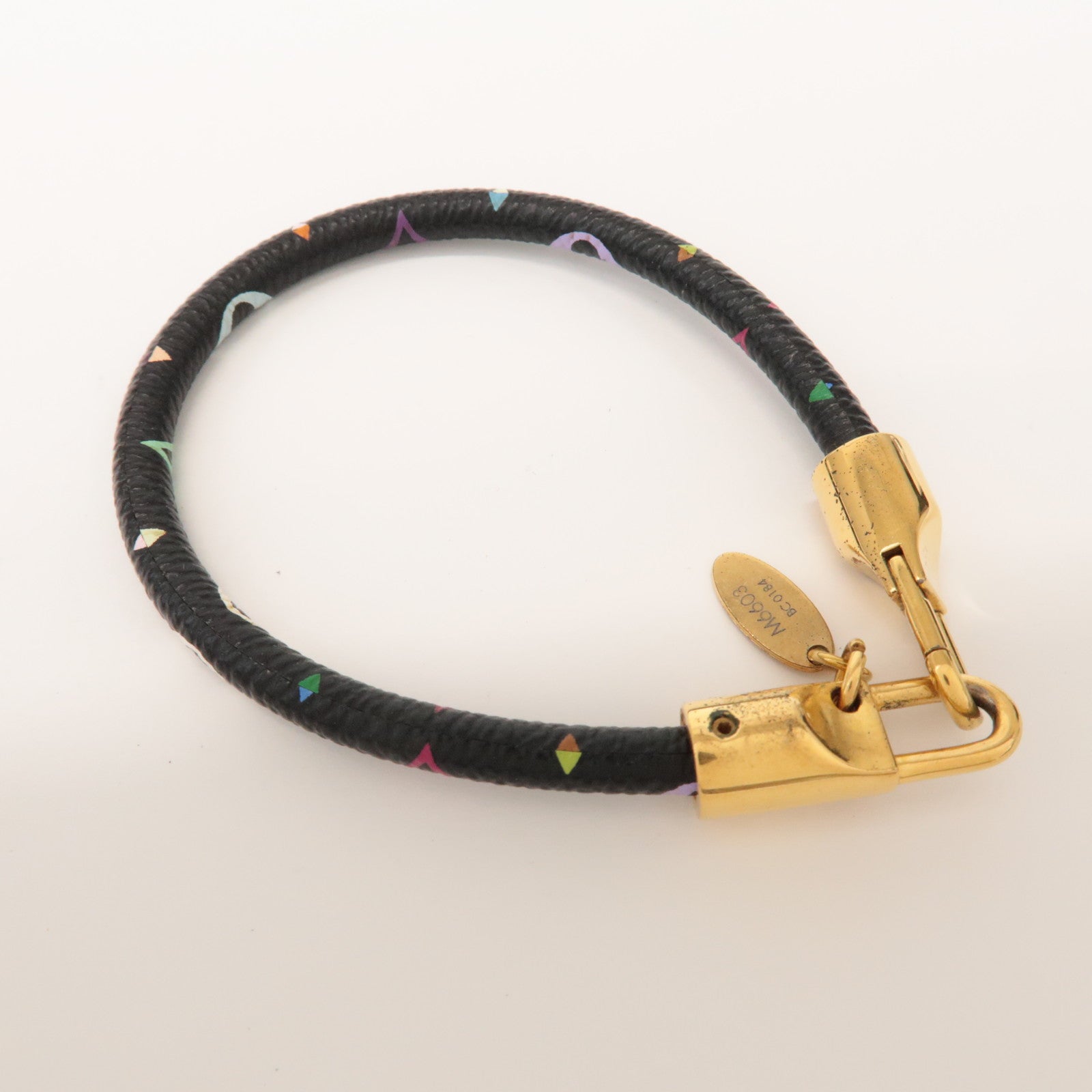 Louis Vuitton Monogram Bracelet Luck It Multicolor Noir M6603