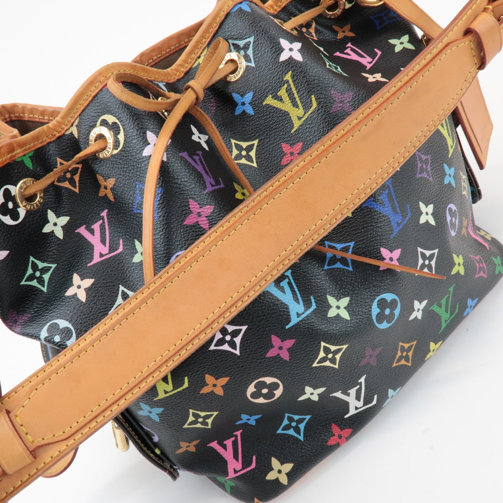 Louis Vuitton Monogram Multicolor Petit Noe Bag Noir M42230