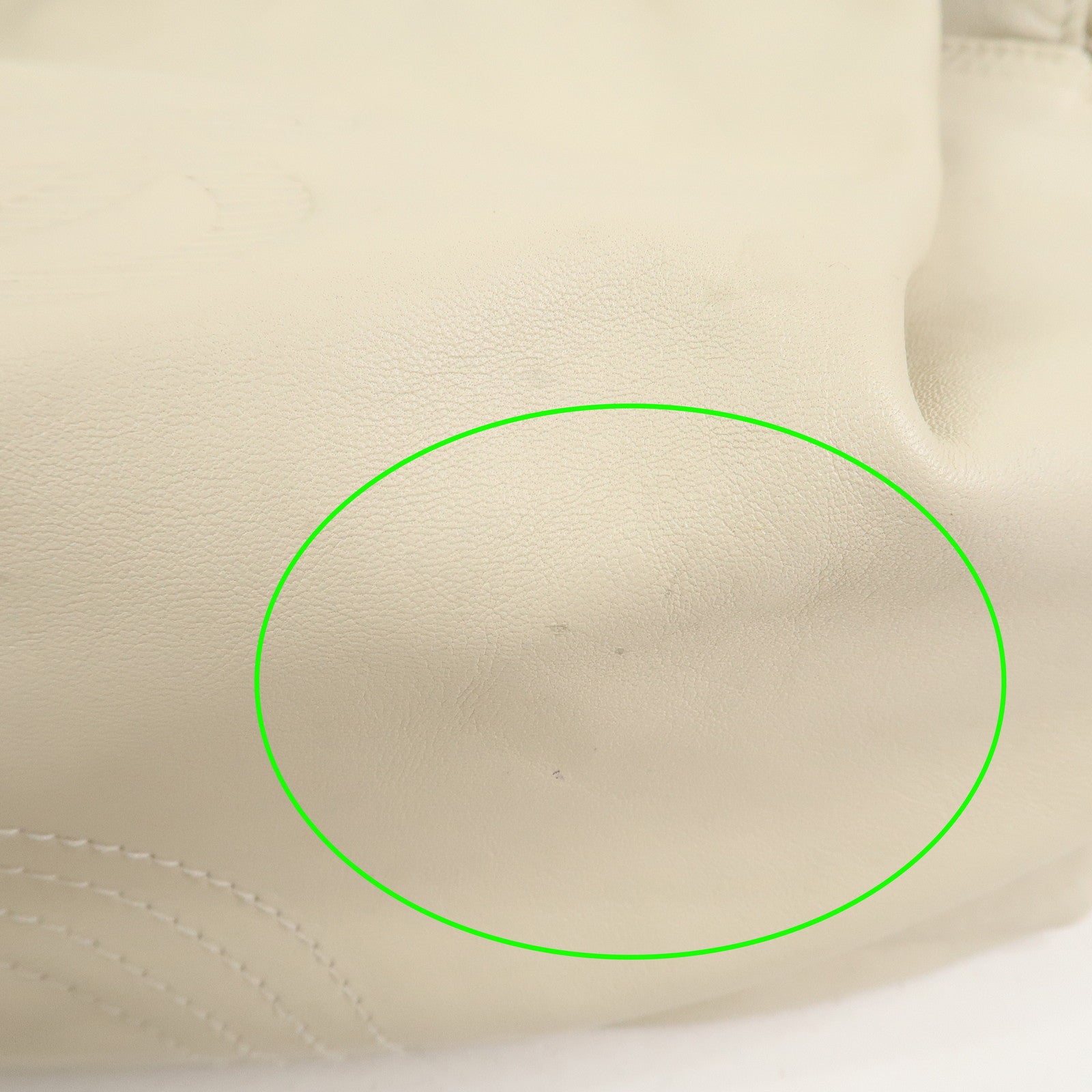 LOEWE Anagram Logo Nappa Aire Leather Hand Bag Ivory