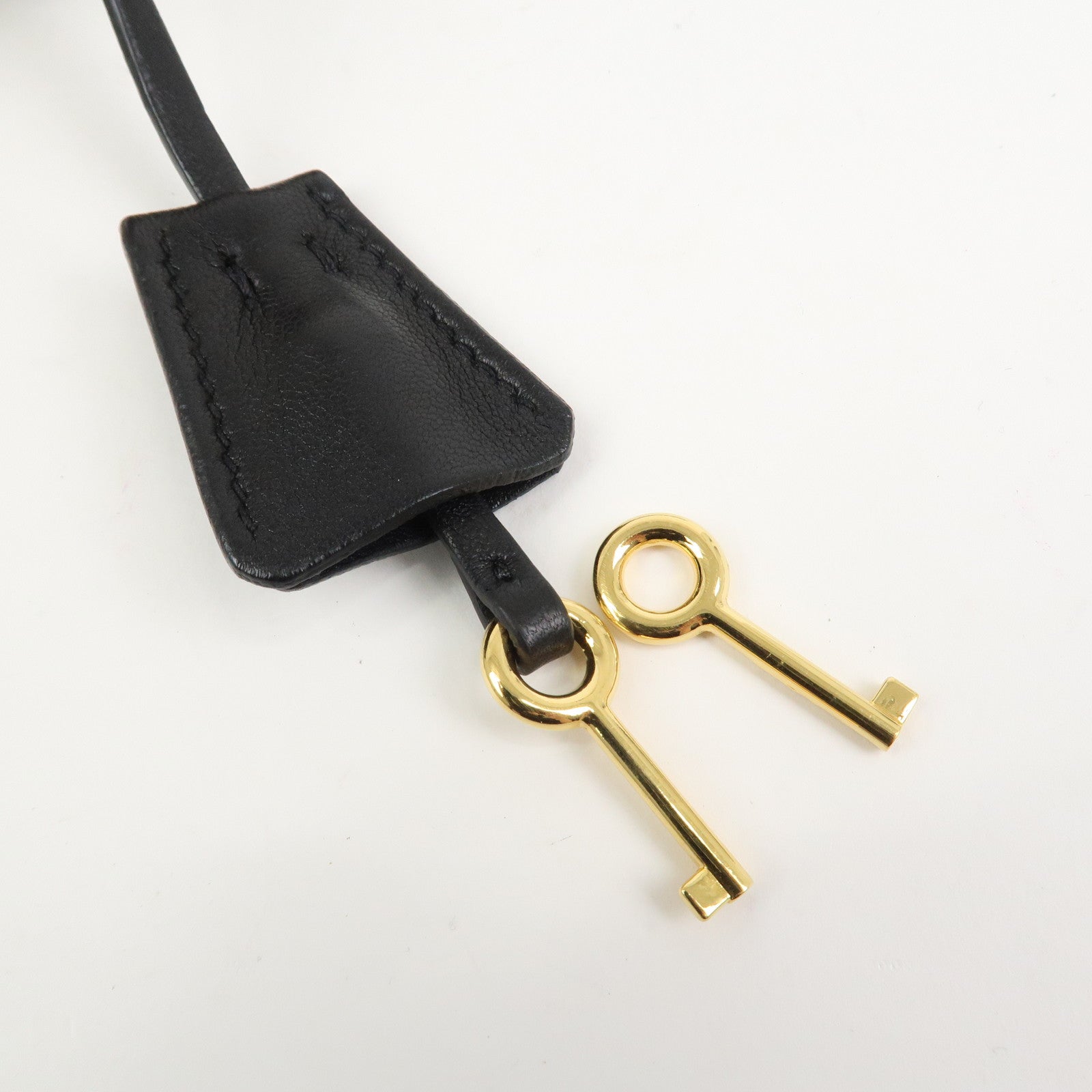 PRADA Logo Gathered Leather 2Way Bag Hand Bag Shoulder Bag Black