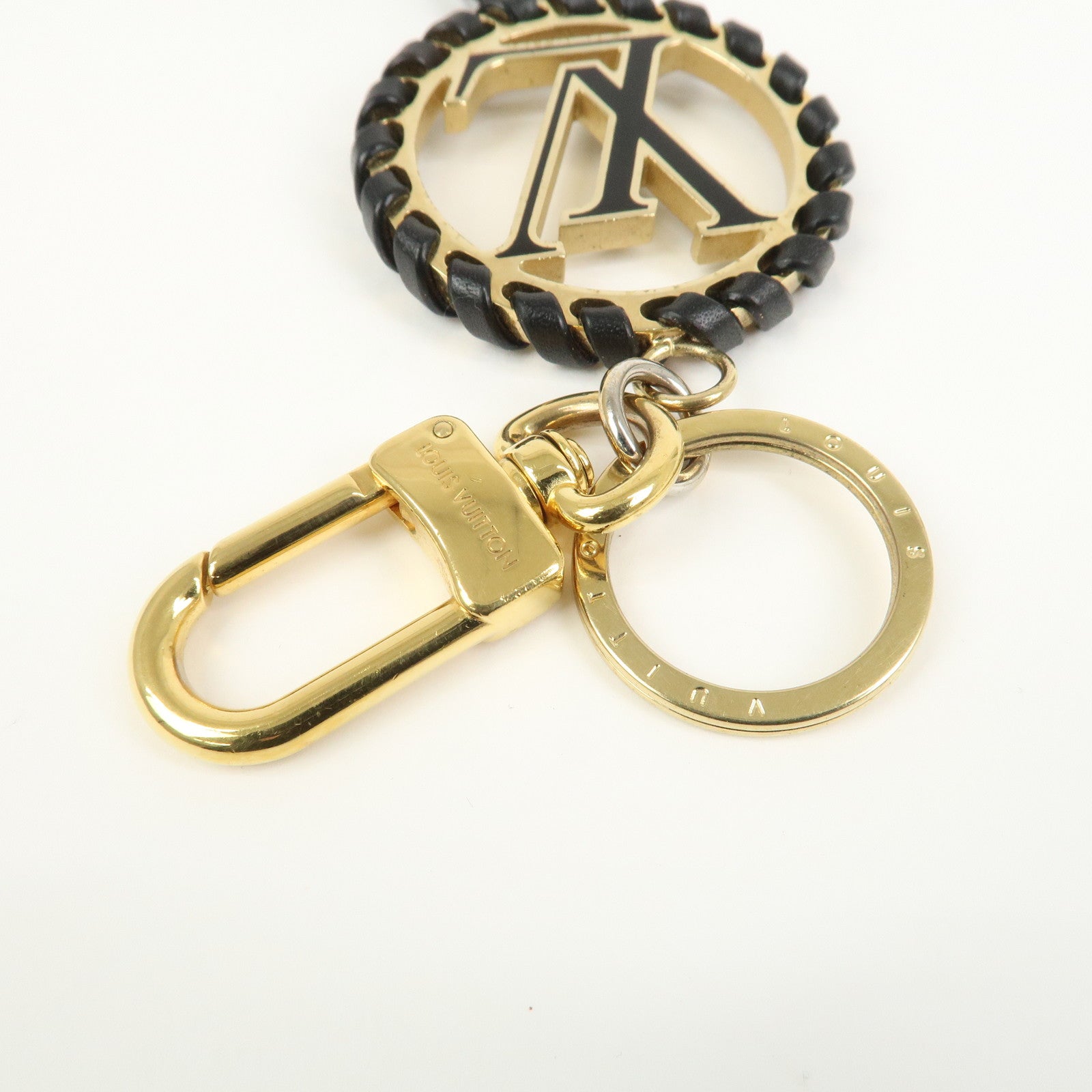 Louis Vuitton Porte Cles Very LV Circle Bag Charm Black M63082