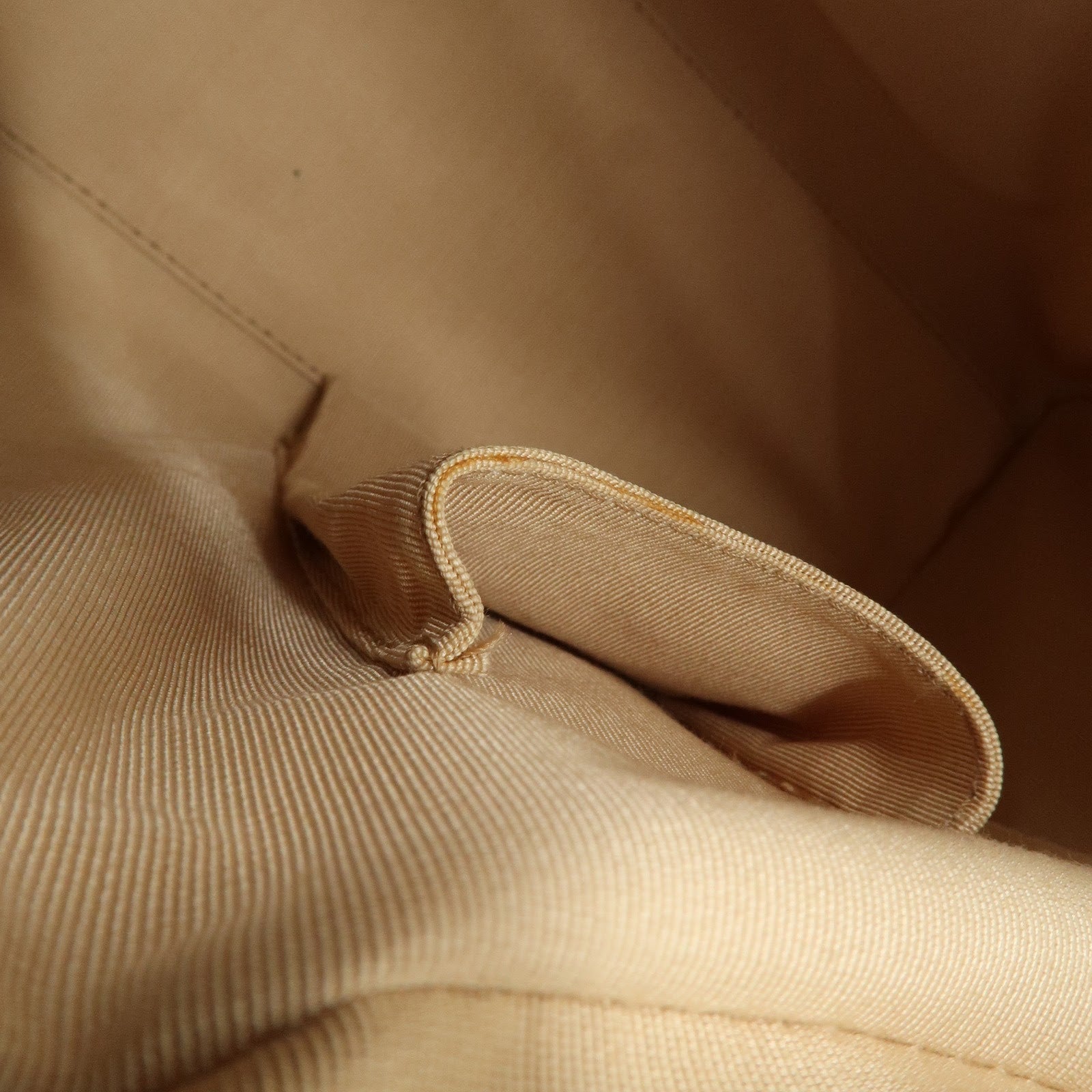 CHANEL Wild Stitch Calf Skin Coco Mark Hand Bag Beige A14692 Used