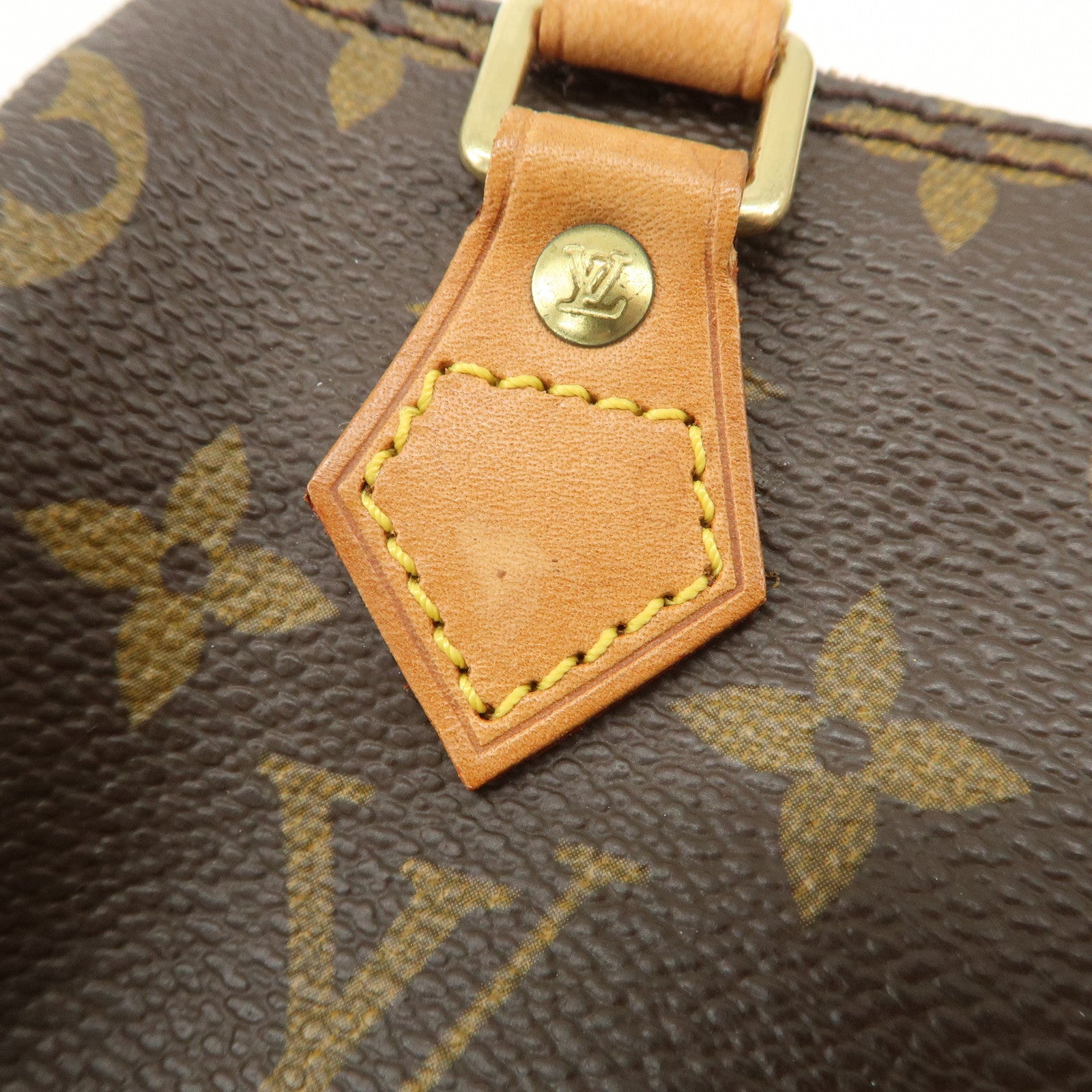 Louis Vuitton Monogram Mini Speedy Hand Bag & Strap Brown M41534