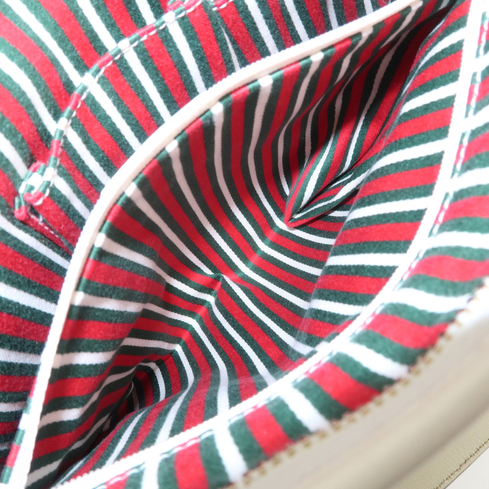 GUCCI Interlocking G GG Canvas Leather Shoulder Bag Beige 16998 Used