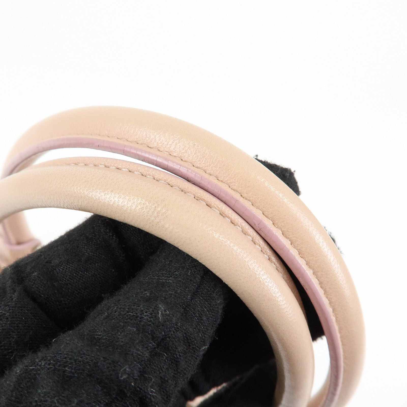 Ferragamo Gancini Leather Shoulder Bag Hand Bag Pink