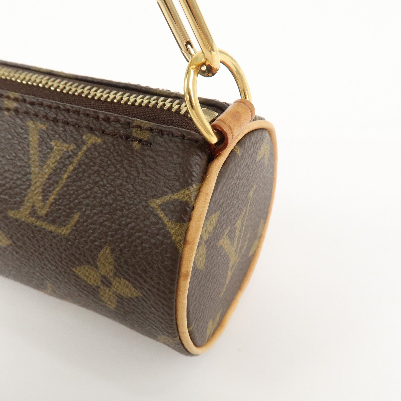 Louis Vuitton Monogram Mini Pouch for Papillon Bag Old Style Brown