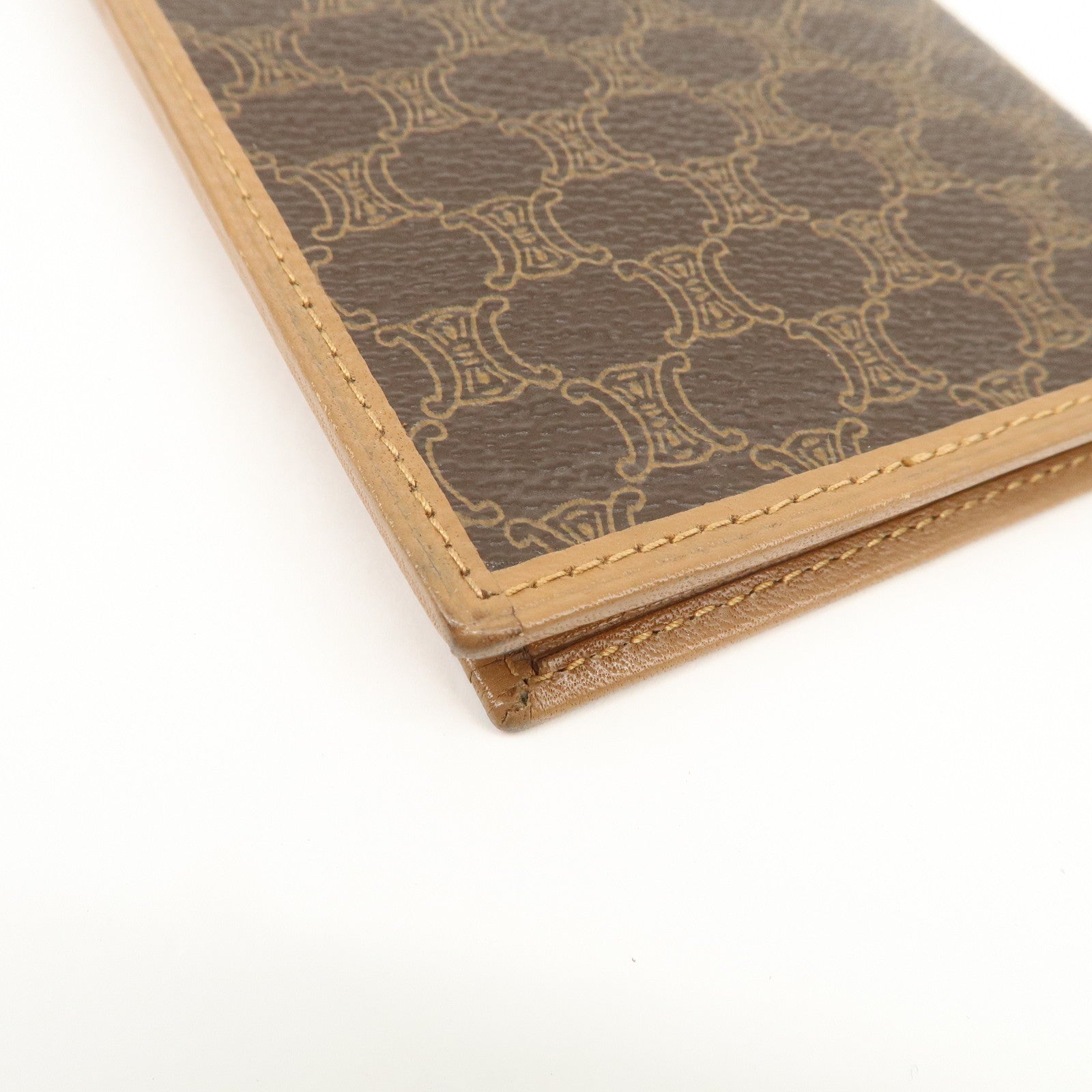 CELINE Macadam PVC Leather Long Wallet Brown