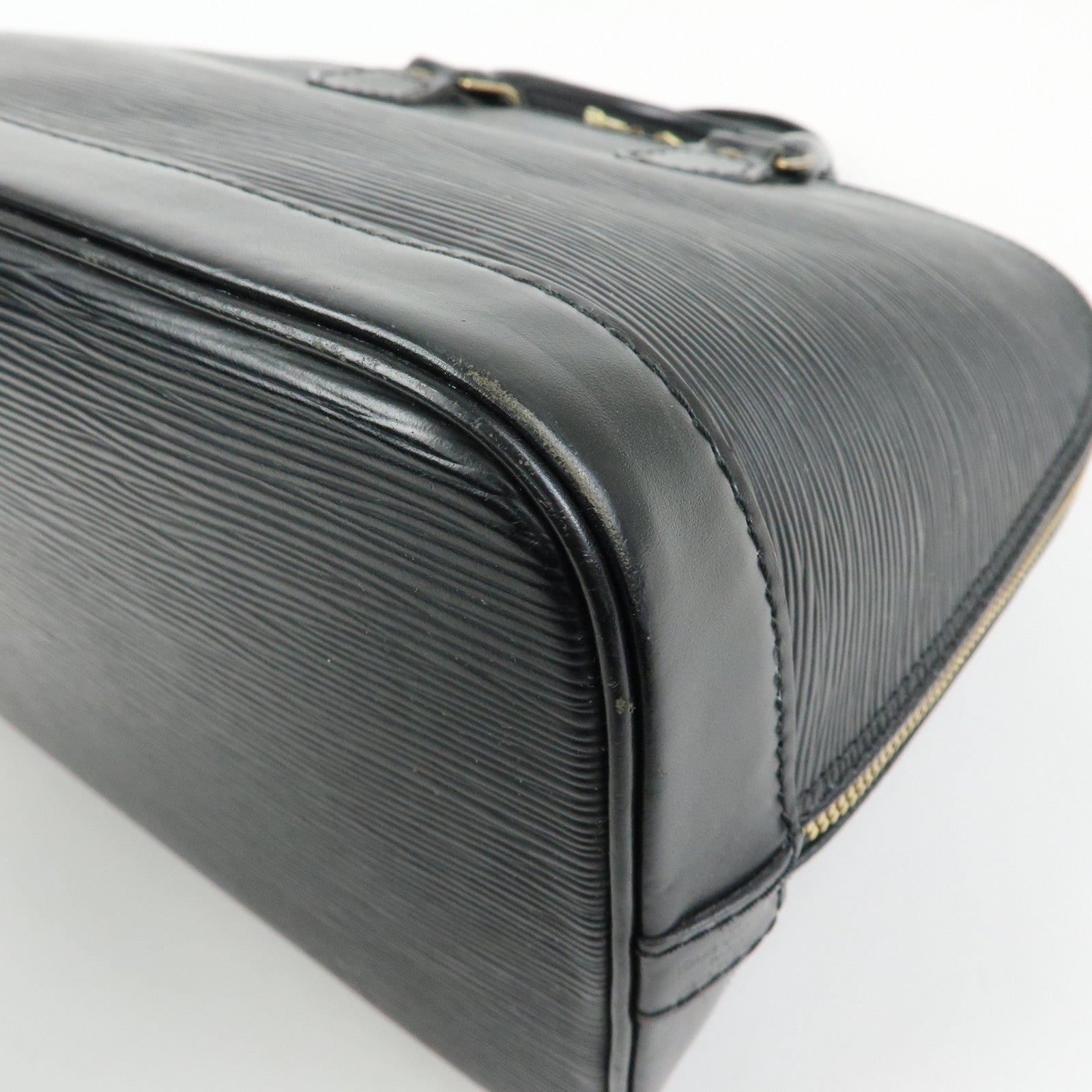 Louis Vuitton Epi Alma PM Leather Hand Bag Noir Black M52142