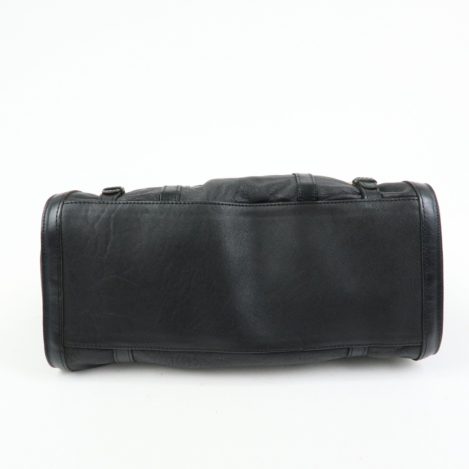 Chloe See by Chloe Leather Tote Bag Hand Bag Shoulder Bag Black