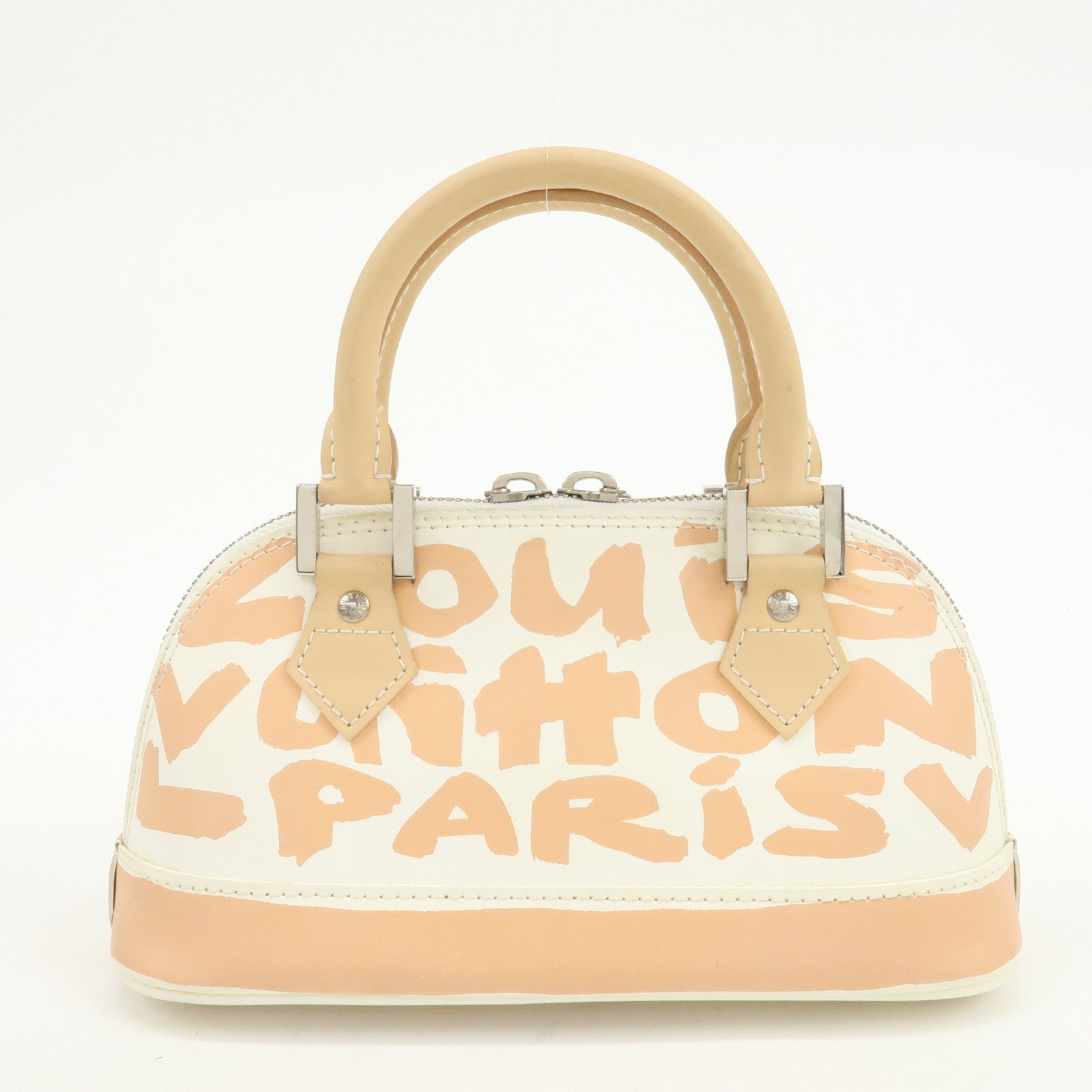 Louis Vuitton Monogram Graffiti Alma PM Hand Bag Beige Ivory M92178