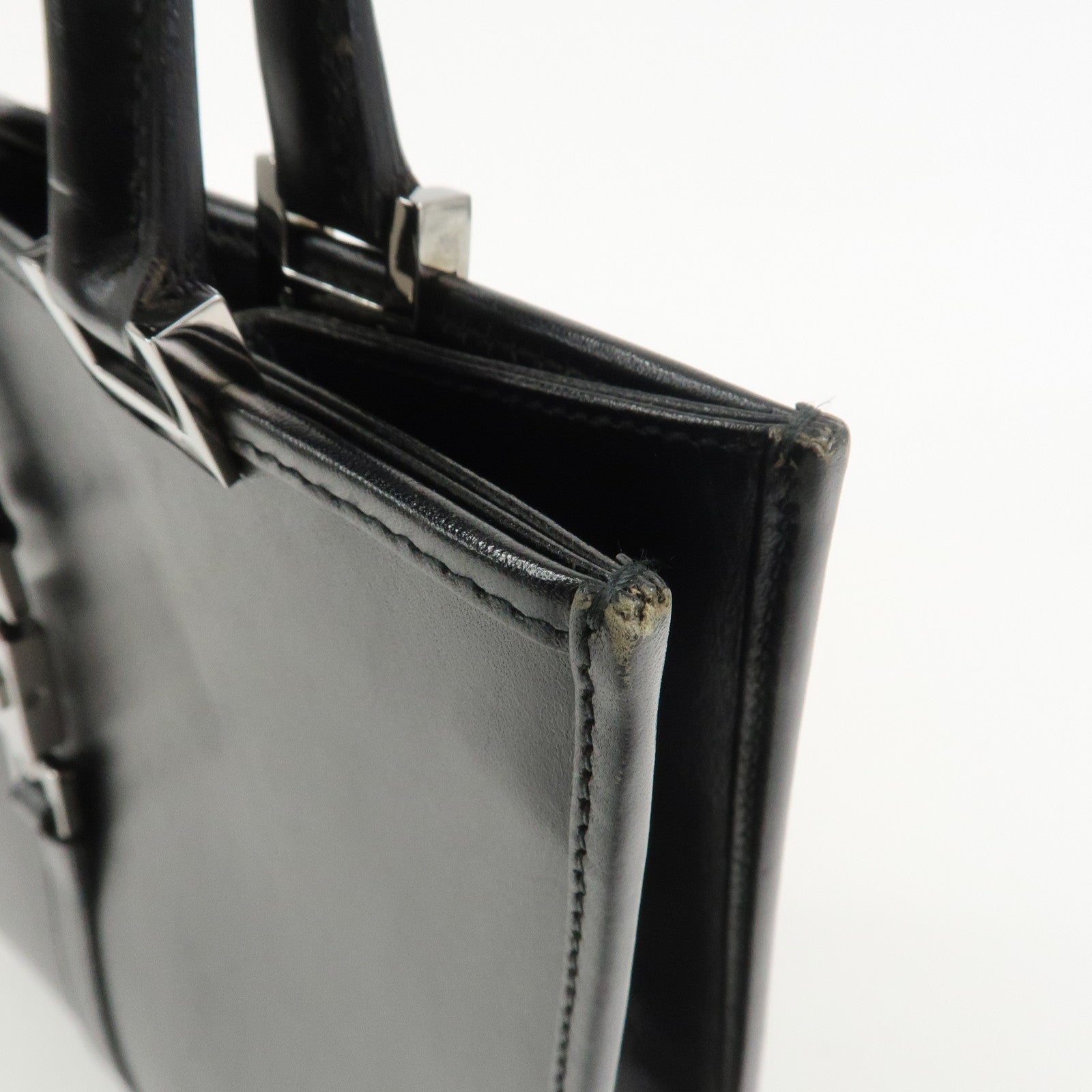 GUCCI Jackie Leather Shoulder Bag Hand Bag Black 002・1065