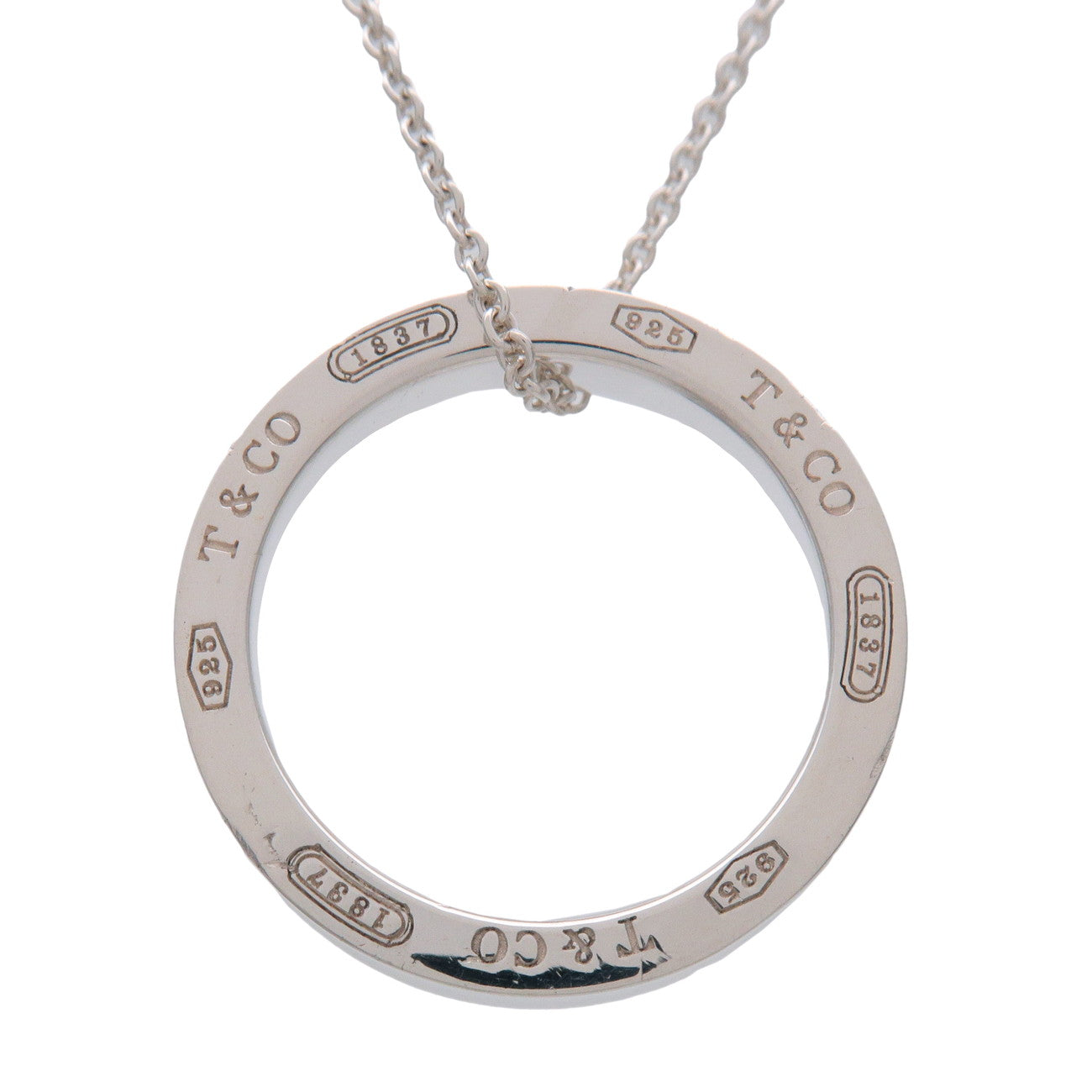 Tiffany & Co 1837 Circle Necklace SV925 Silver