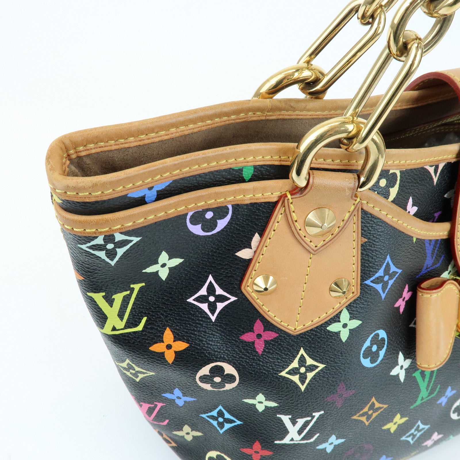Louis Vuitton Monogram Multicolor Annie MM Shoulder Bag Noir M40308