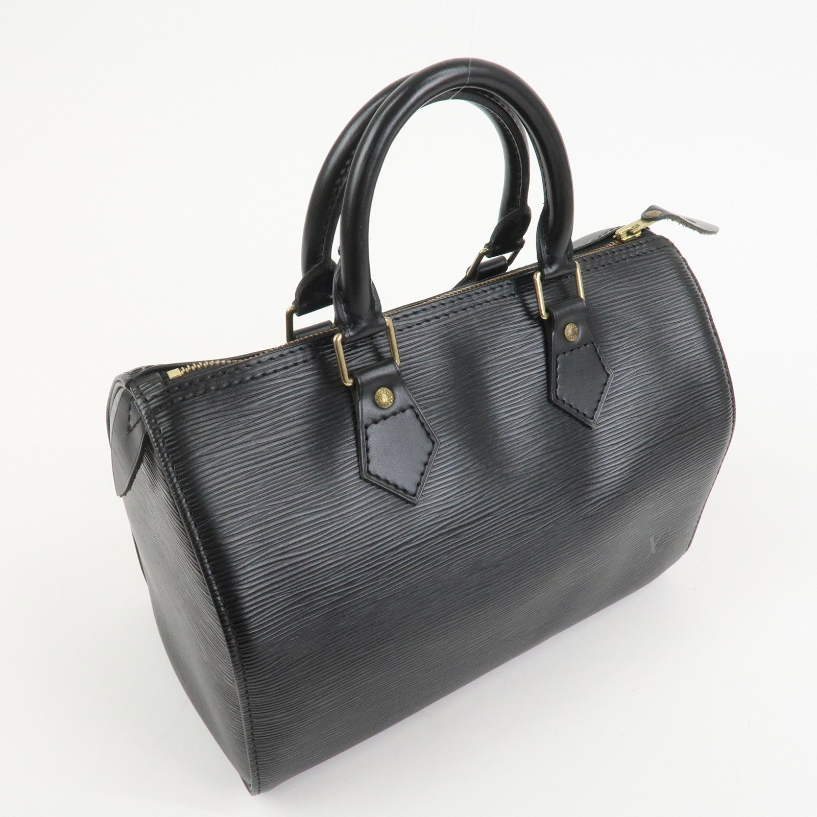 Louis Vuitton Epi Leather Speedy 25 Hand Bag Boston Bag Noir M59032