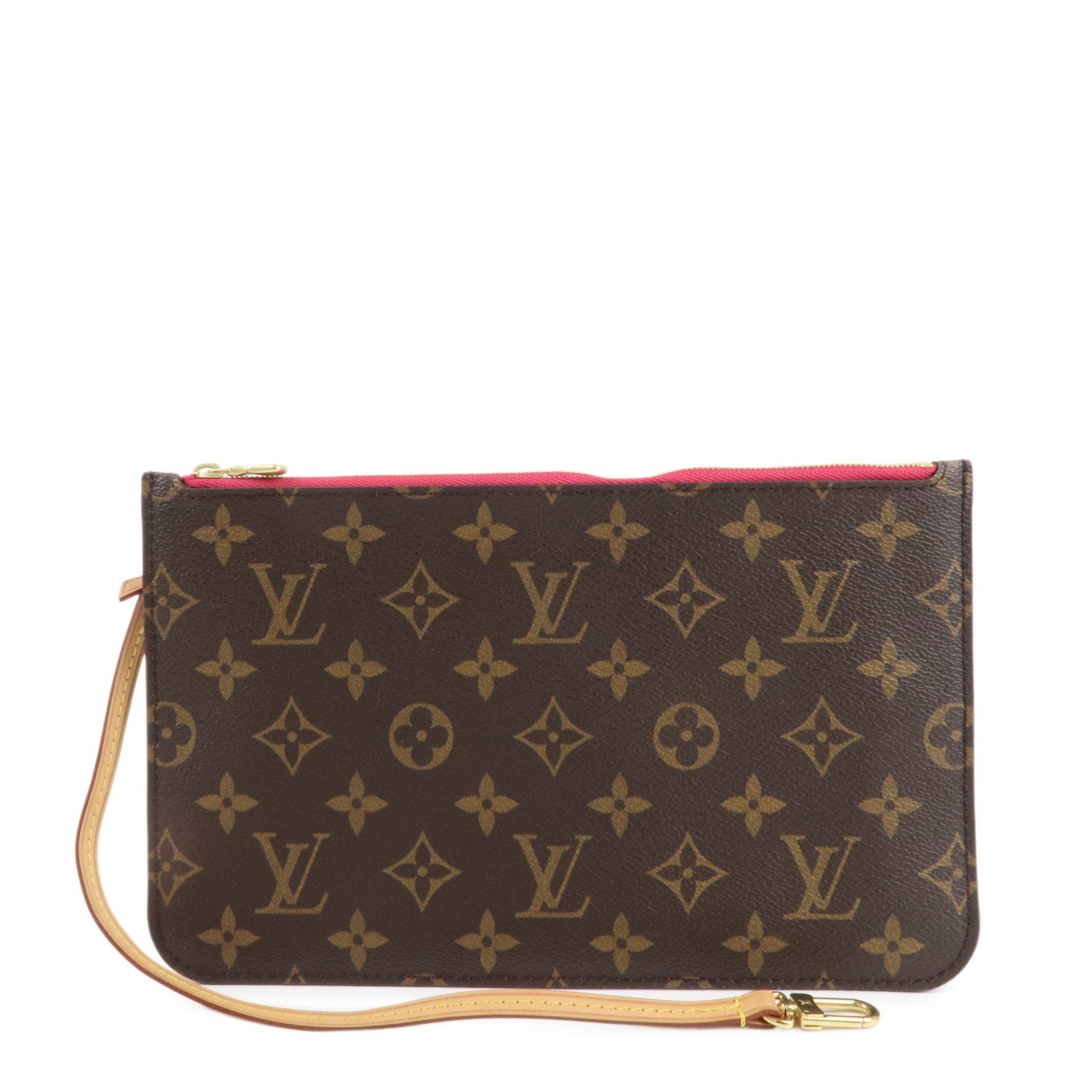 Louis Vuitton Monogram Pouch for Neverfull MM Brown Used