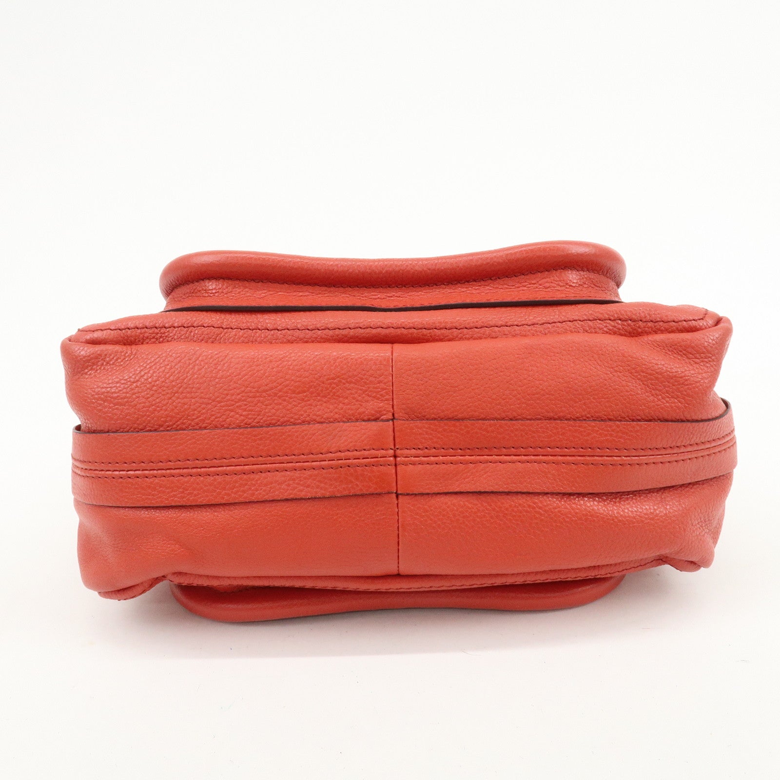 Chloe Paraty Leather 2Way Bag Shoulder Bag Hand Bag Red