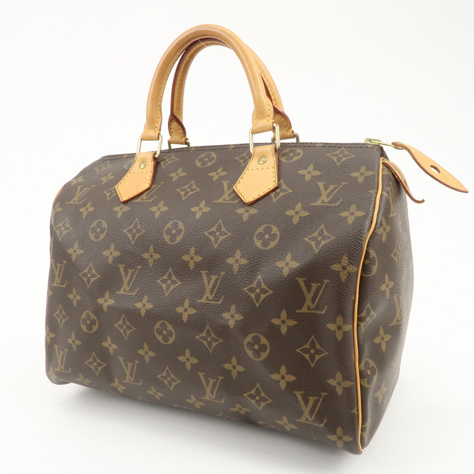 Louis Vuitton Monogram Speedy 30 Boston Bag Hand Bag Brown M41526