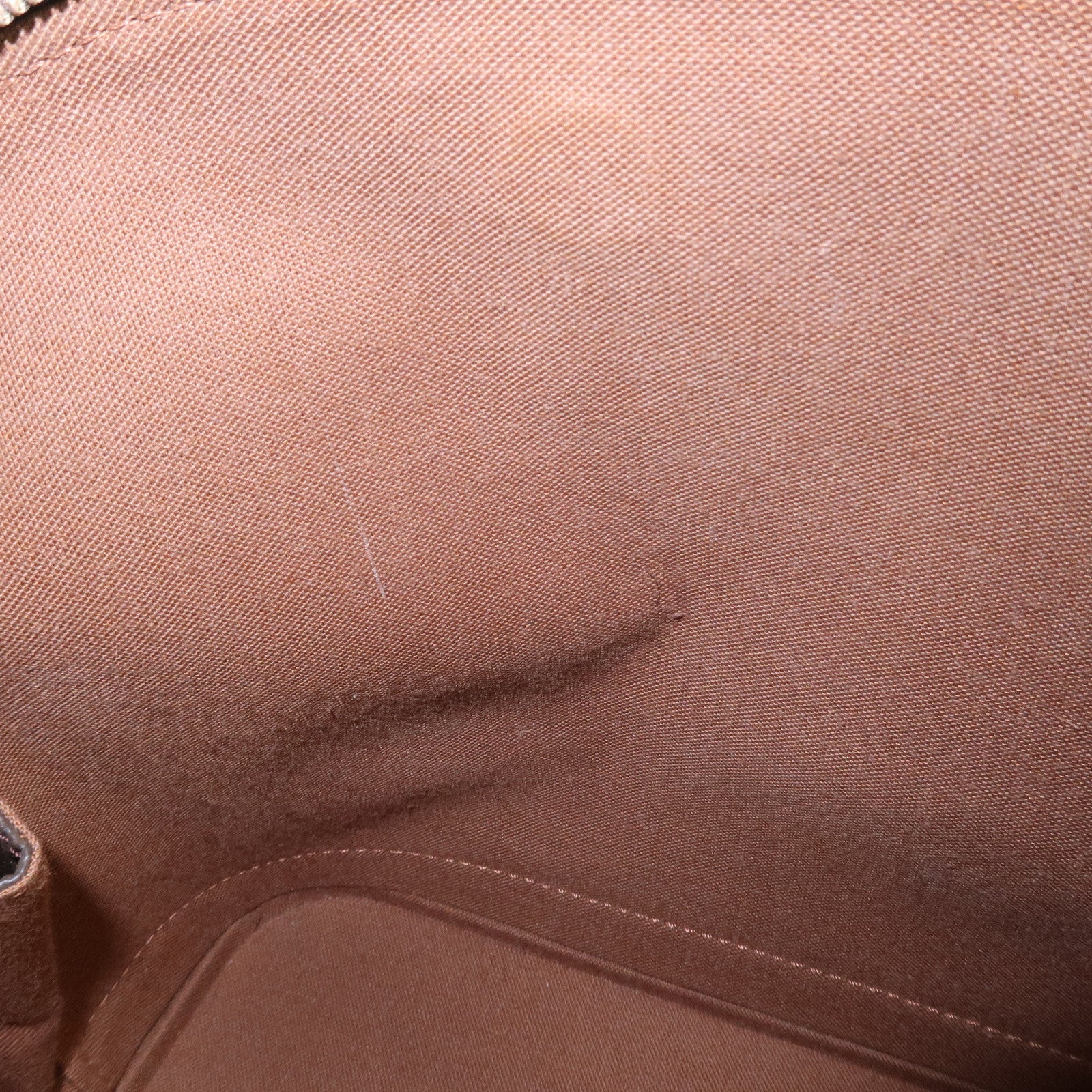 Louis Vuitton Monogram Canvas Alma Hand Bag Brown M51130 Used