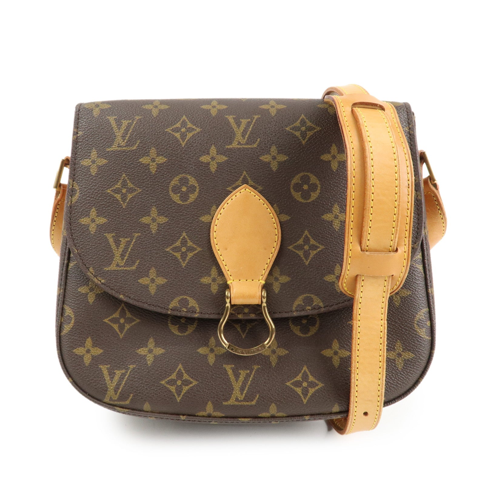 Louis Vuitton Monogram Saint Cloud GM Shoulder Bag Brown M51242 Used