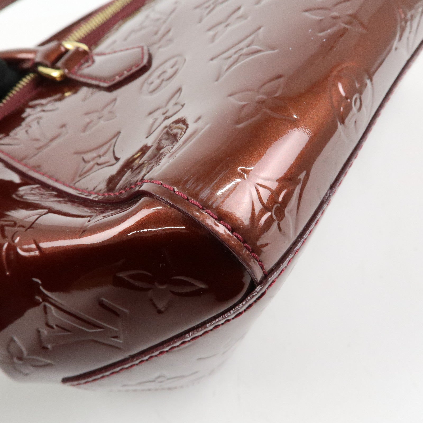 Louis Vuitton Monogram Vernis Sherwood PM Rouge Forvist M91492