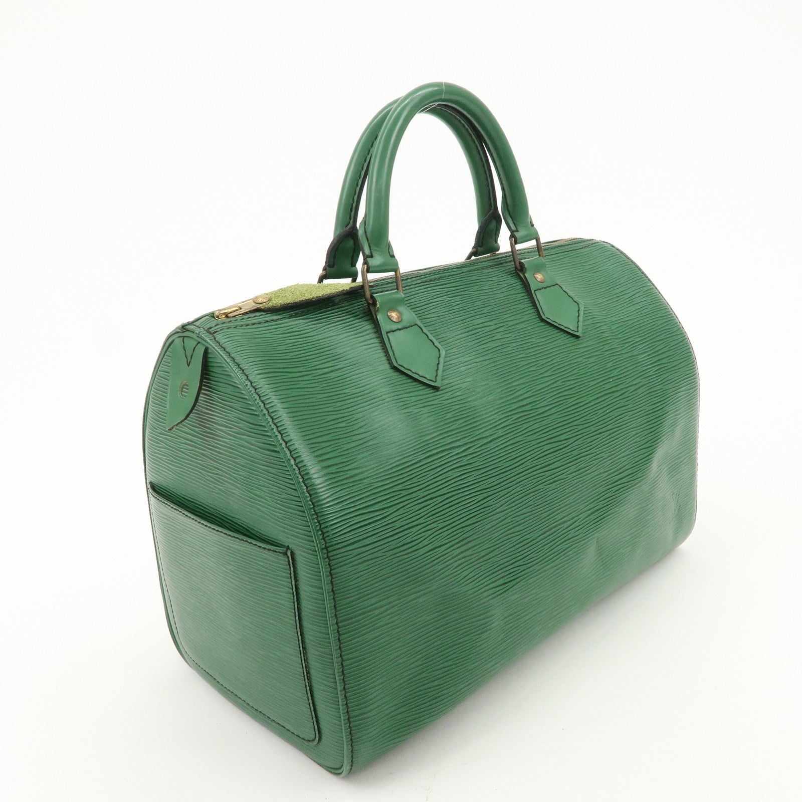 Louis Vuitton Epi Speedy 30 Boston Bag Hand Bag Borneo Green M43004