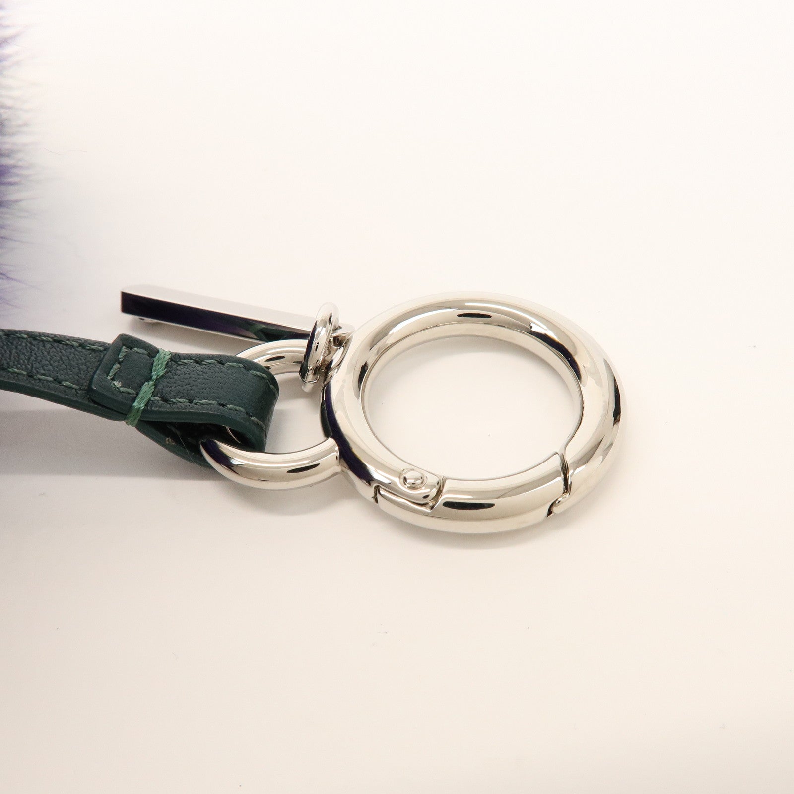 FENDI Pom Pom Fur Charm Key Chain Bag Charm Multicolor 7AR259