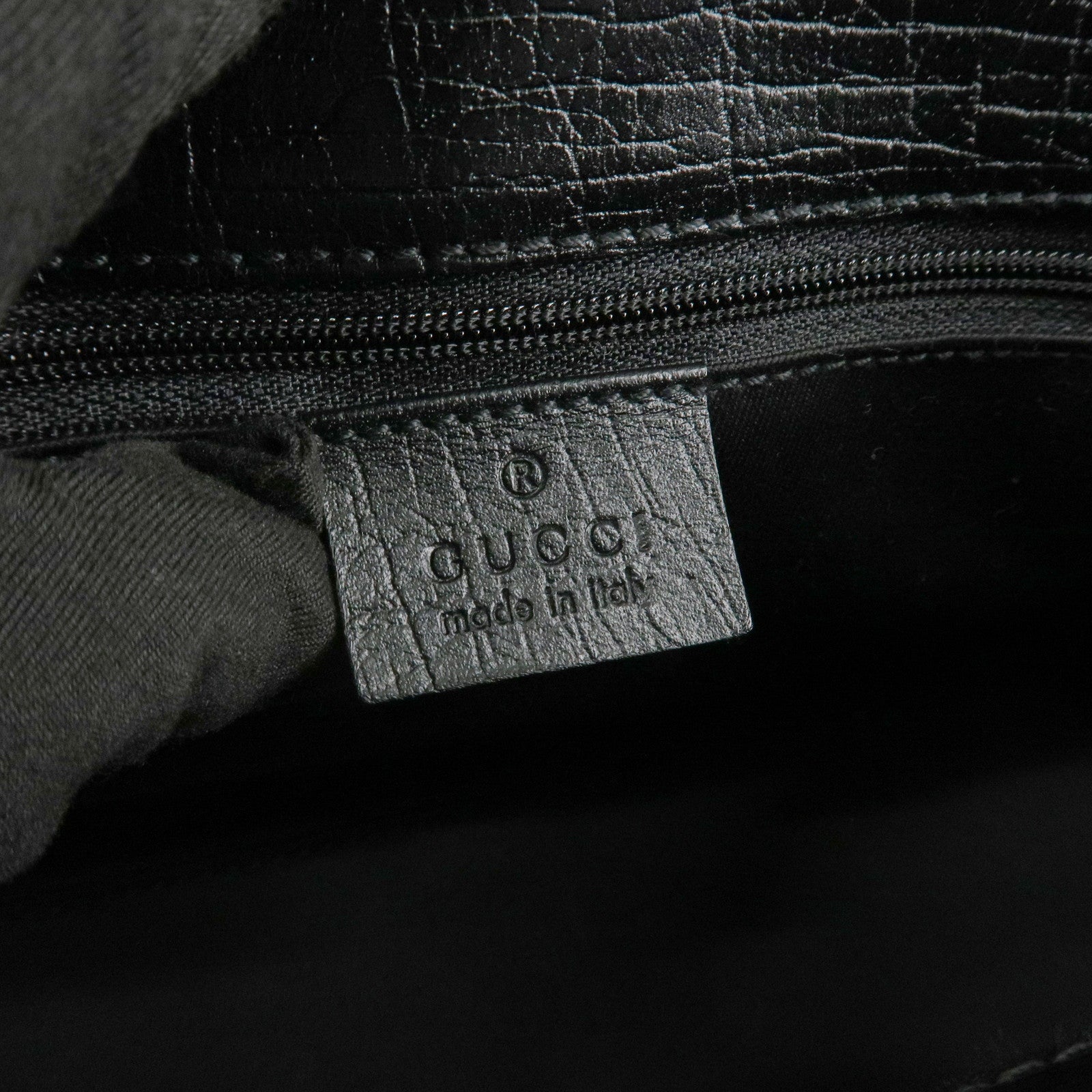 GUCCI Jackie GG Canvas Leather Shoulder Bag Hand Bag Black 01721 Used