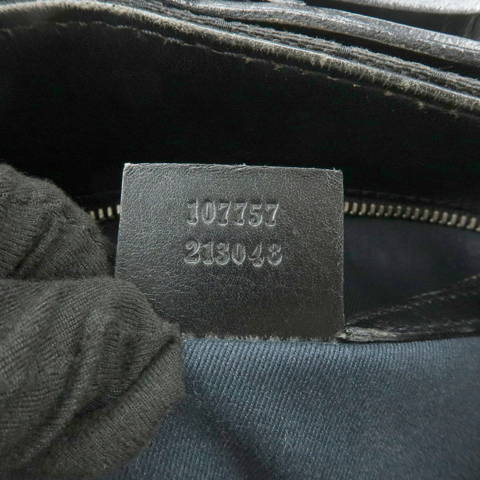 GUCCI GG Monogram Canvas Leather Tote Bag Hand Bag Black 107757