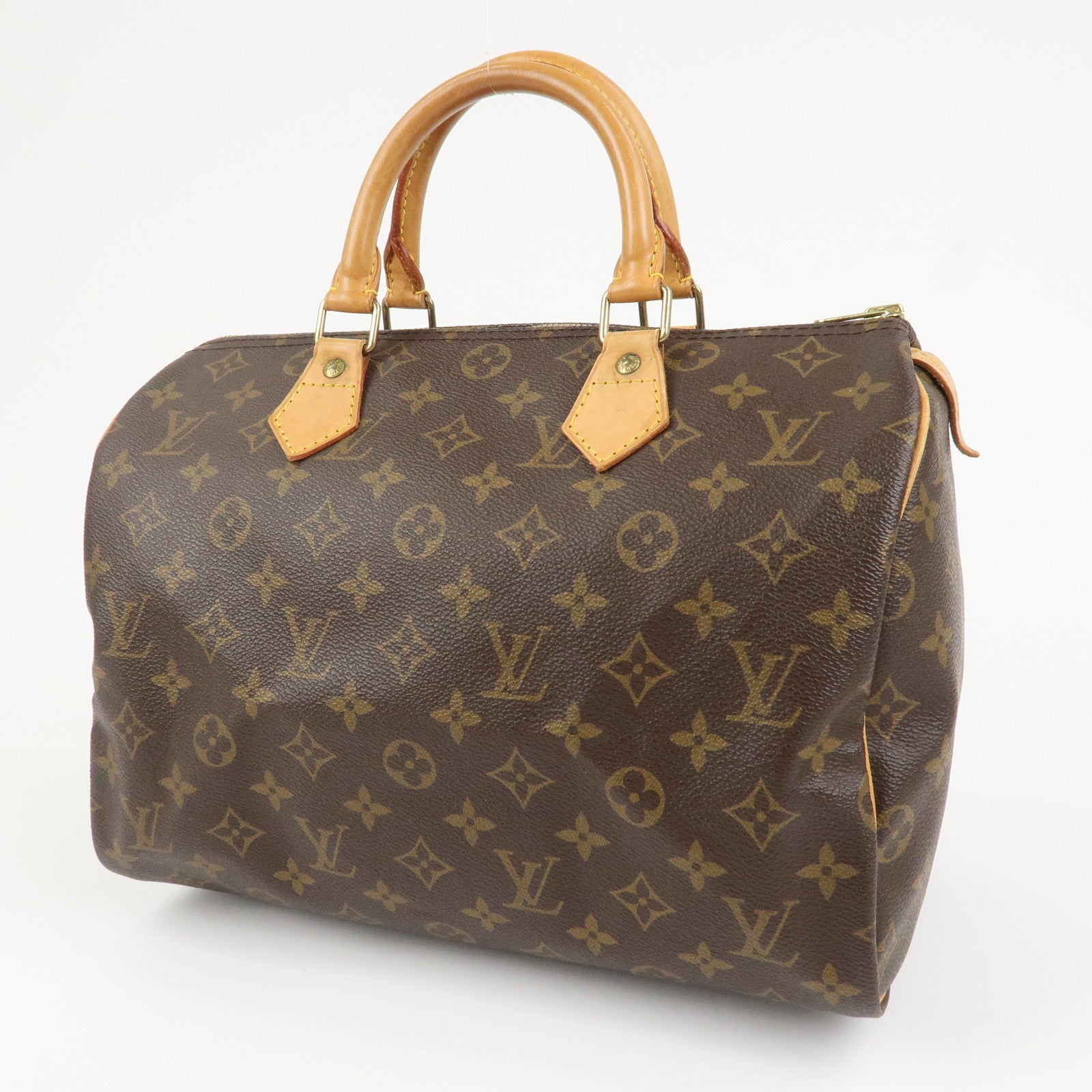 Louis Vuitton Monogram Speedy 30 Boston Bag Hand Bag Brown M41526