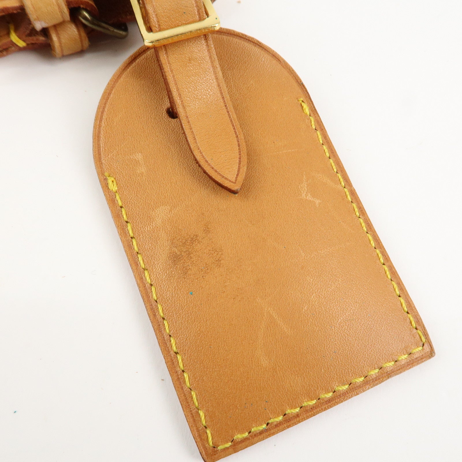 Louis Vuitton Set of 10 Leather Name Tag & Poignet Natural Used