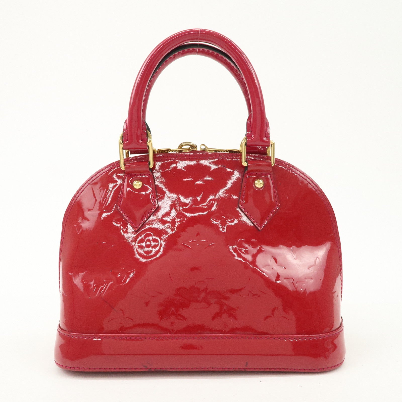 Louis Vuitton Monogram Vernis Alma BB Hand Bag Rose Indien M91771 Used