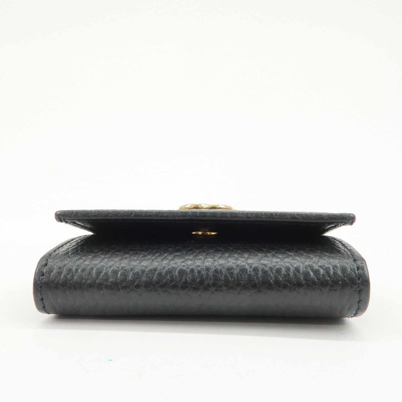 GUCCI GG Marmont Calf Leather 6 Rings Key Case Black 456118