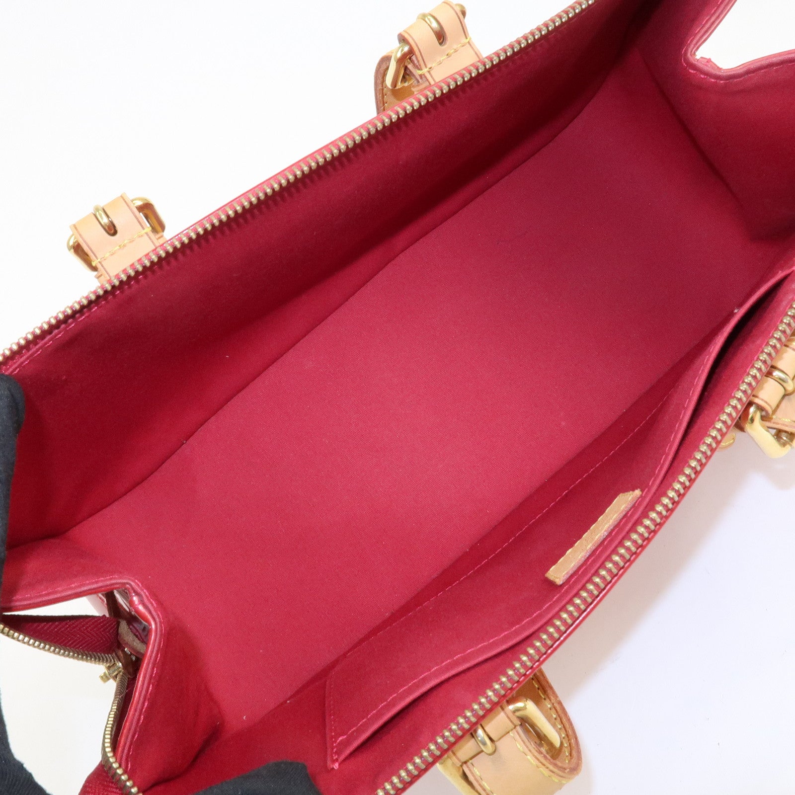 Louis Vuitton Vernis Rosewood Avenue Hand Bag Pomme D'Amour M93507 Used