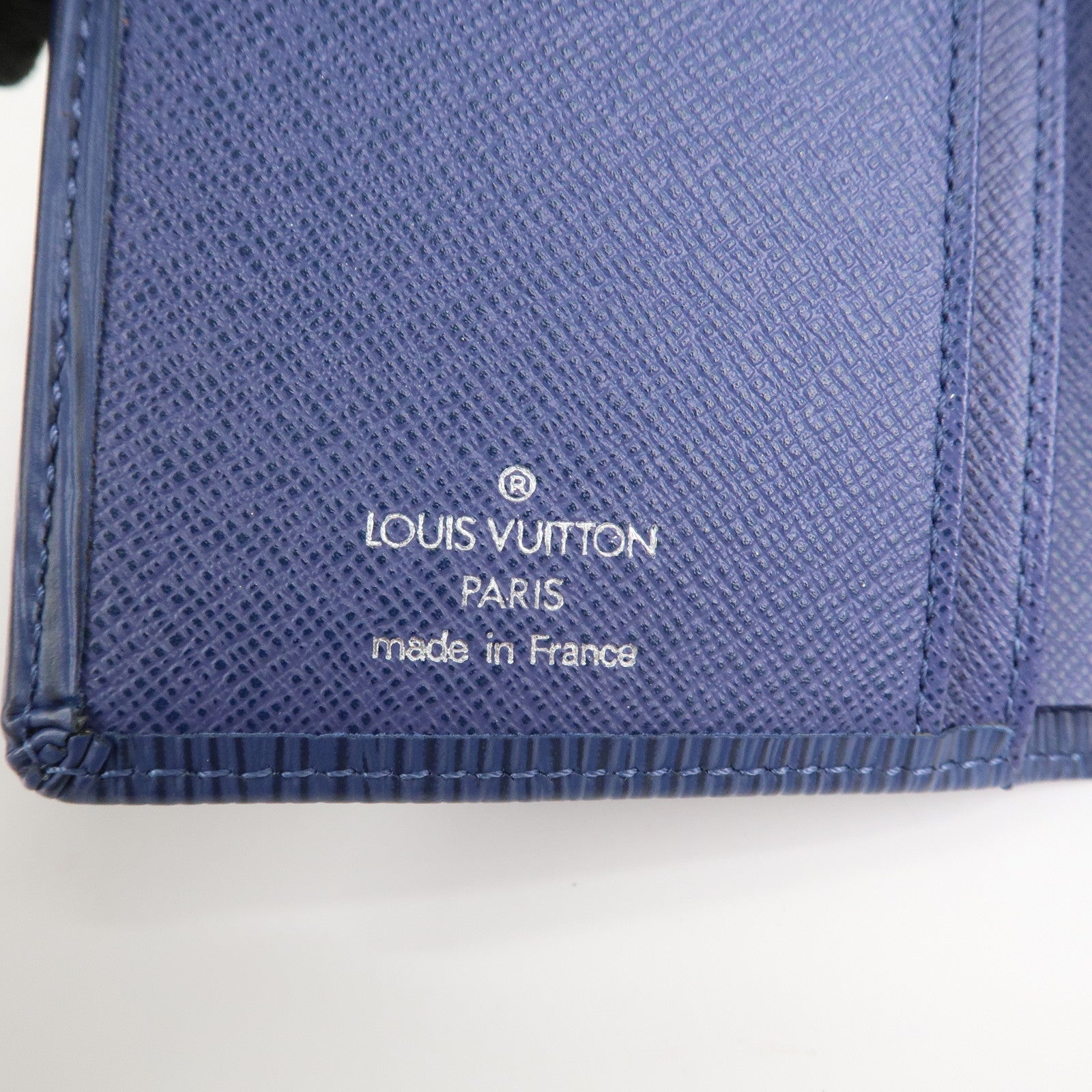 Louis Vuitton Epi Porte Monnaie Billets Viennois Wallet Blue M63245