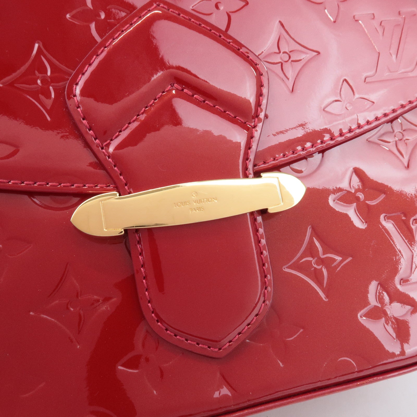 Louis Vuitton Vernis Leather Bellflower GM Pomme d'Amour M91708