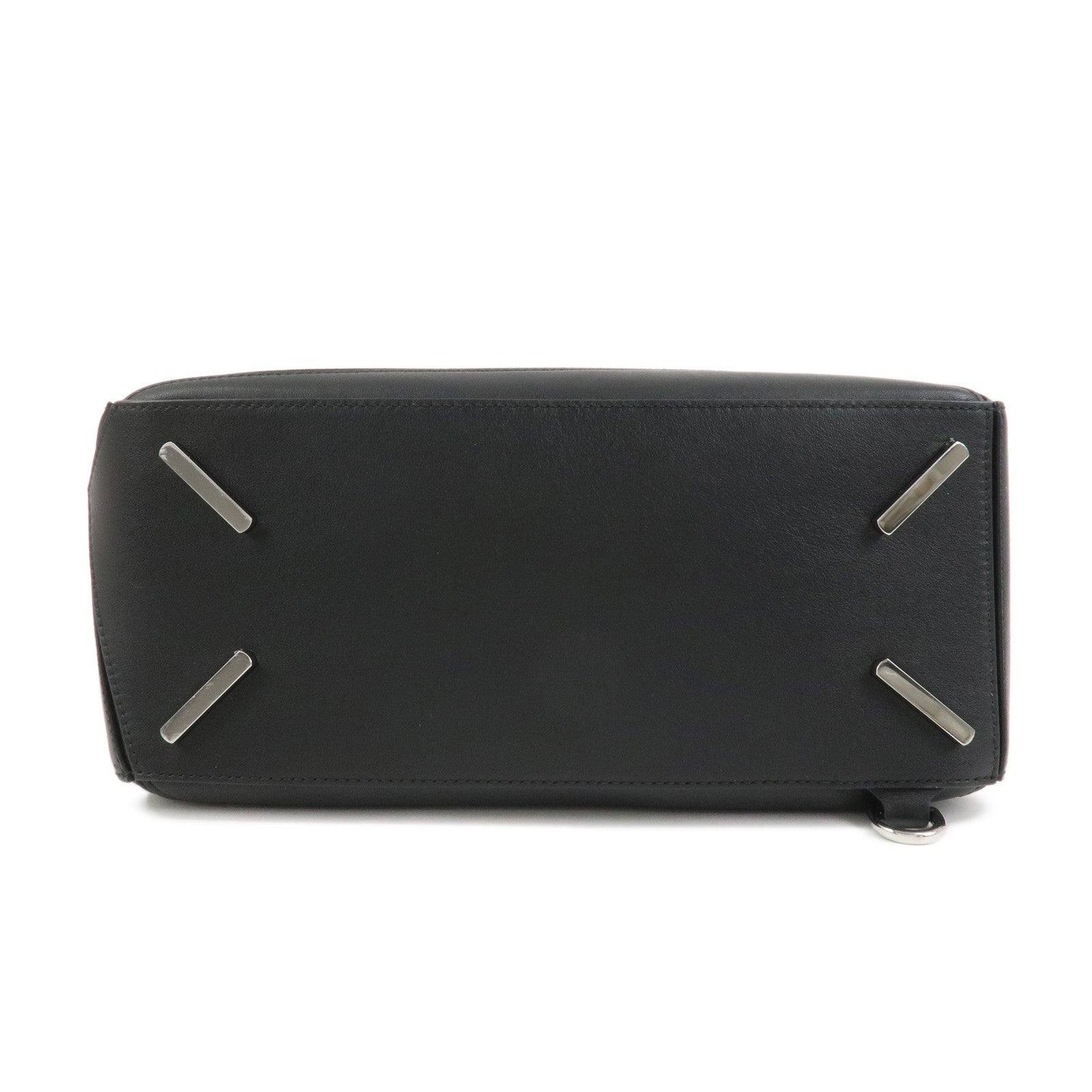 LOEWE Anagram Leather Puzzle Bag Medium 2Way Hand Bag Black