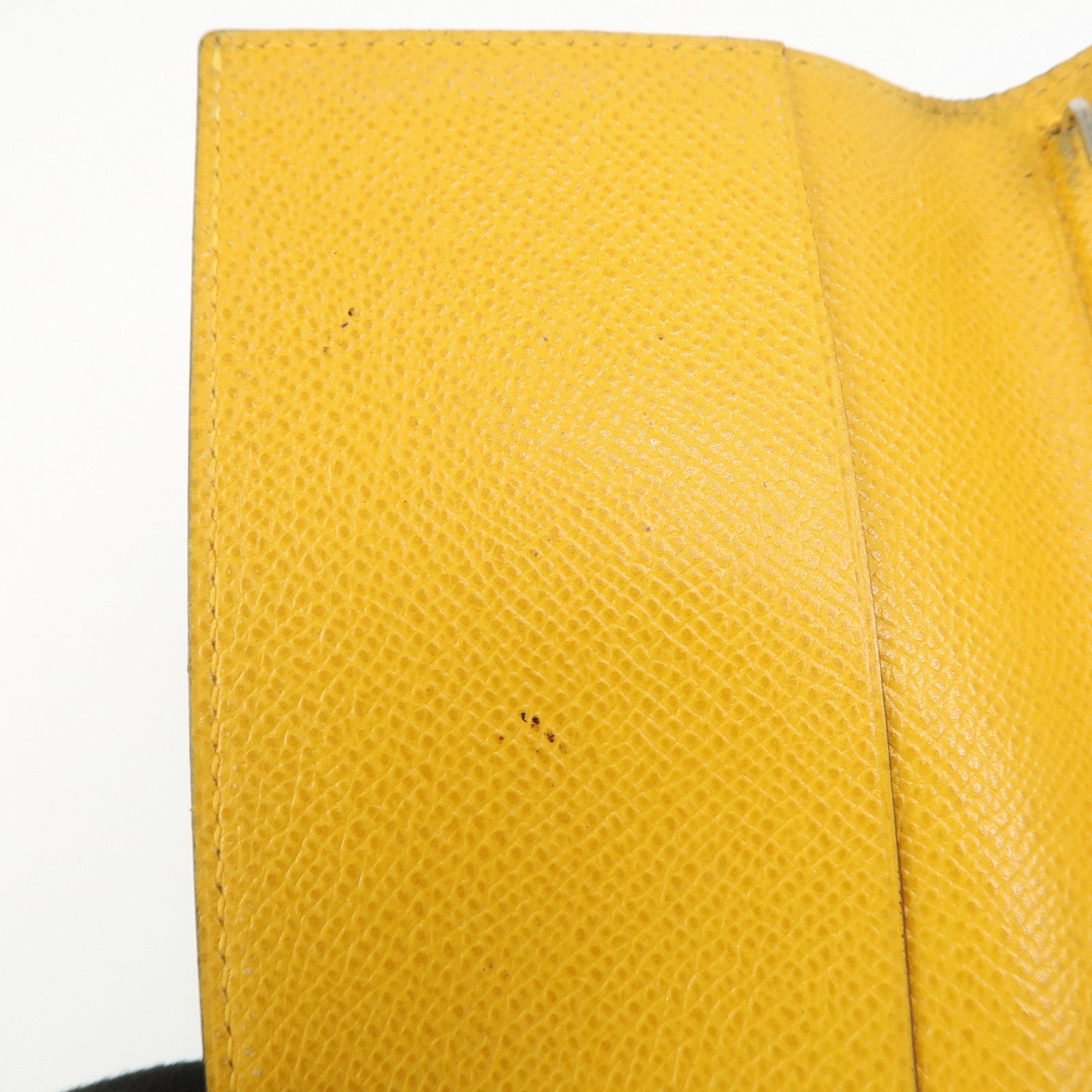 HERMES Leather Logo 〇Y Stamped Agenda PM Planner Cover Green