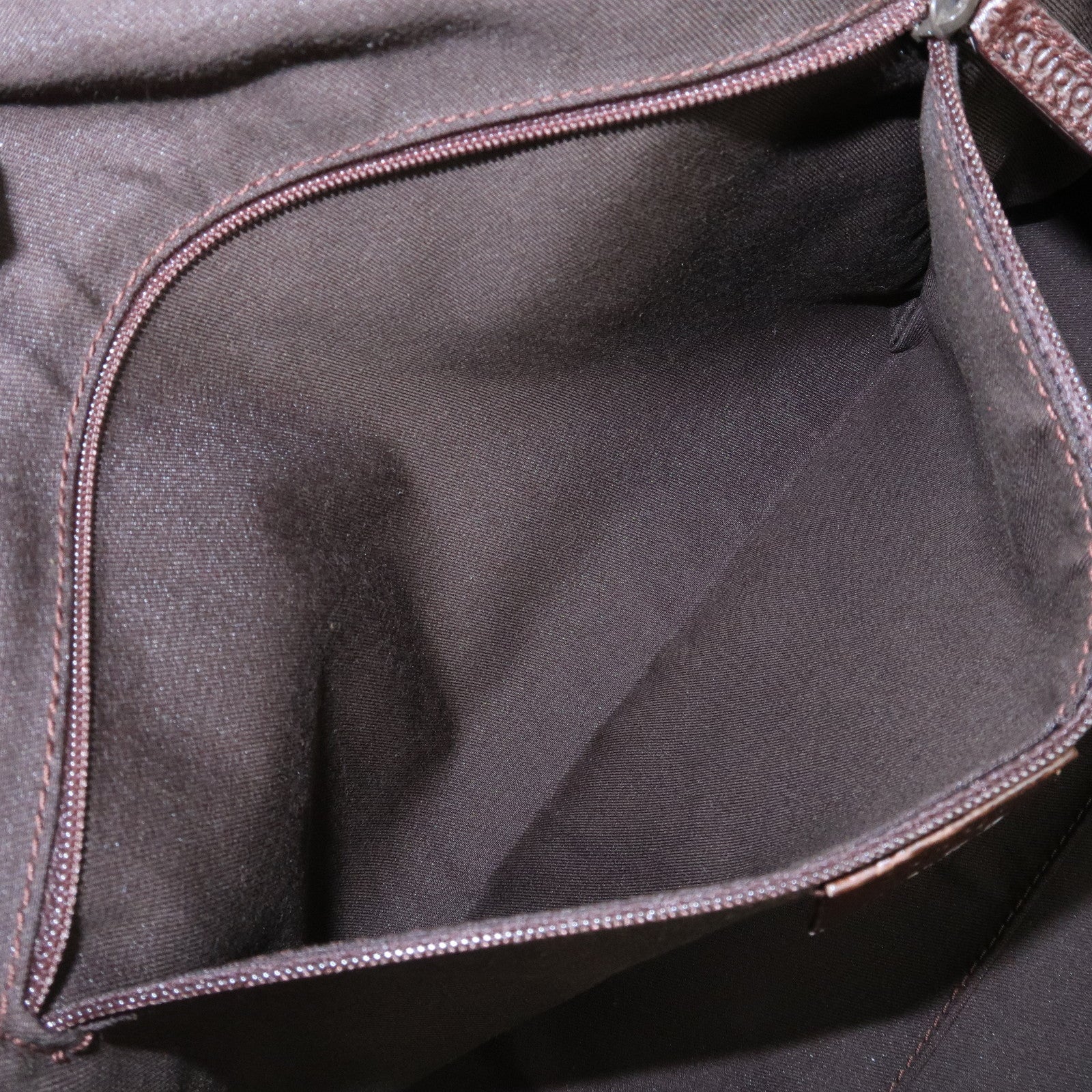 GUCCI Sherry GG Canvas Leather Tote Bag Shoulder Bag Brown 145758