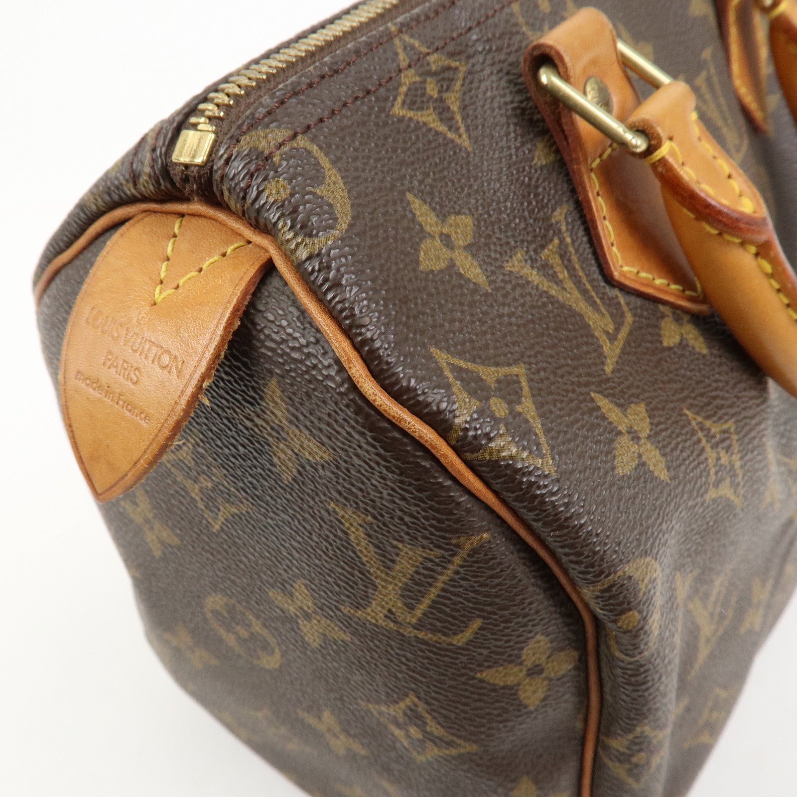 Louis Vuitton Monogram Speedy 25 Boston Bag Brown M41528