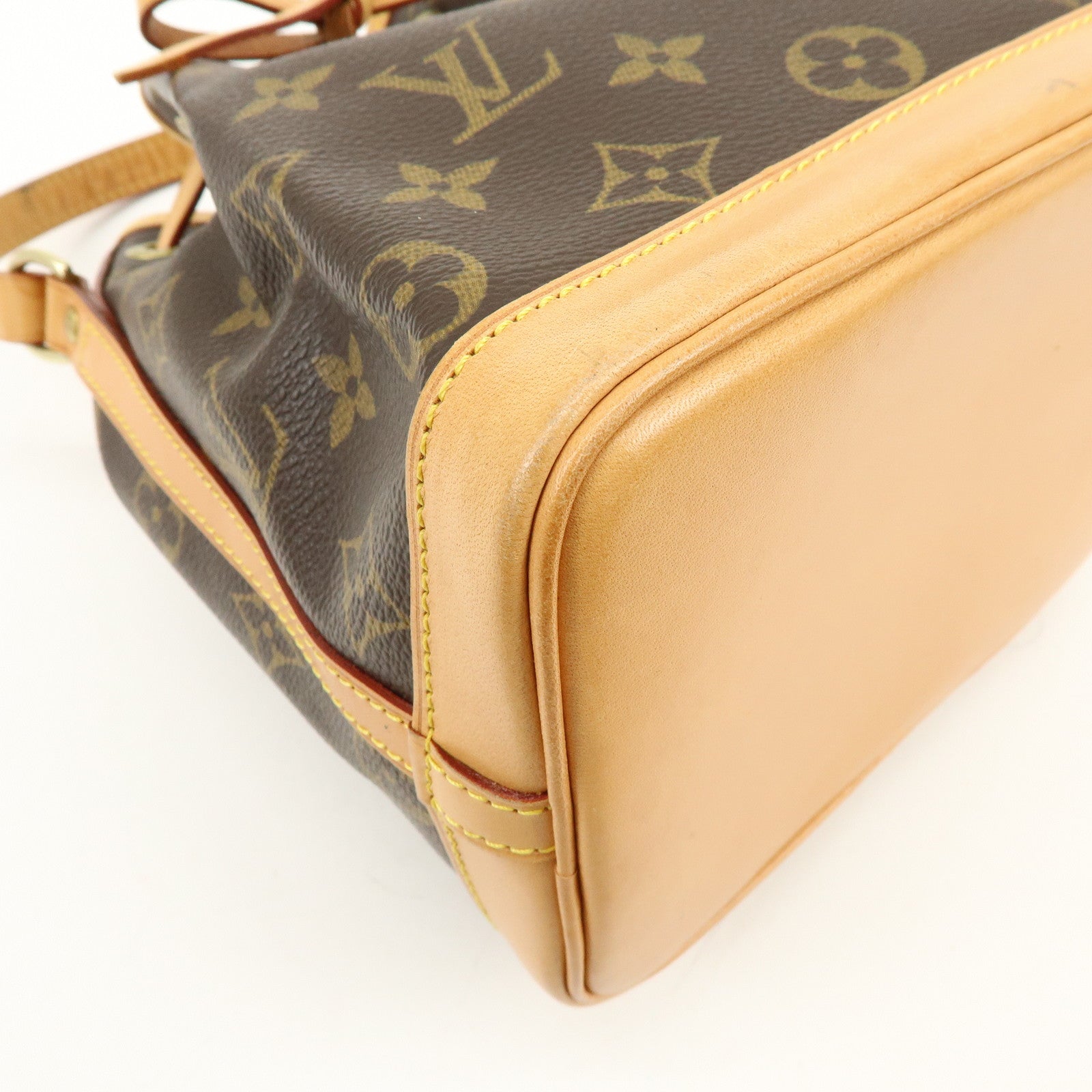 Louis Vuitton Monogram Mini Noe Drawstring Hand Bag Brown M42227
