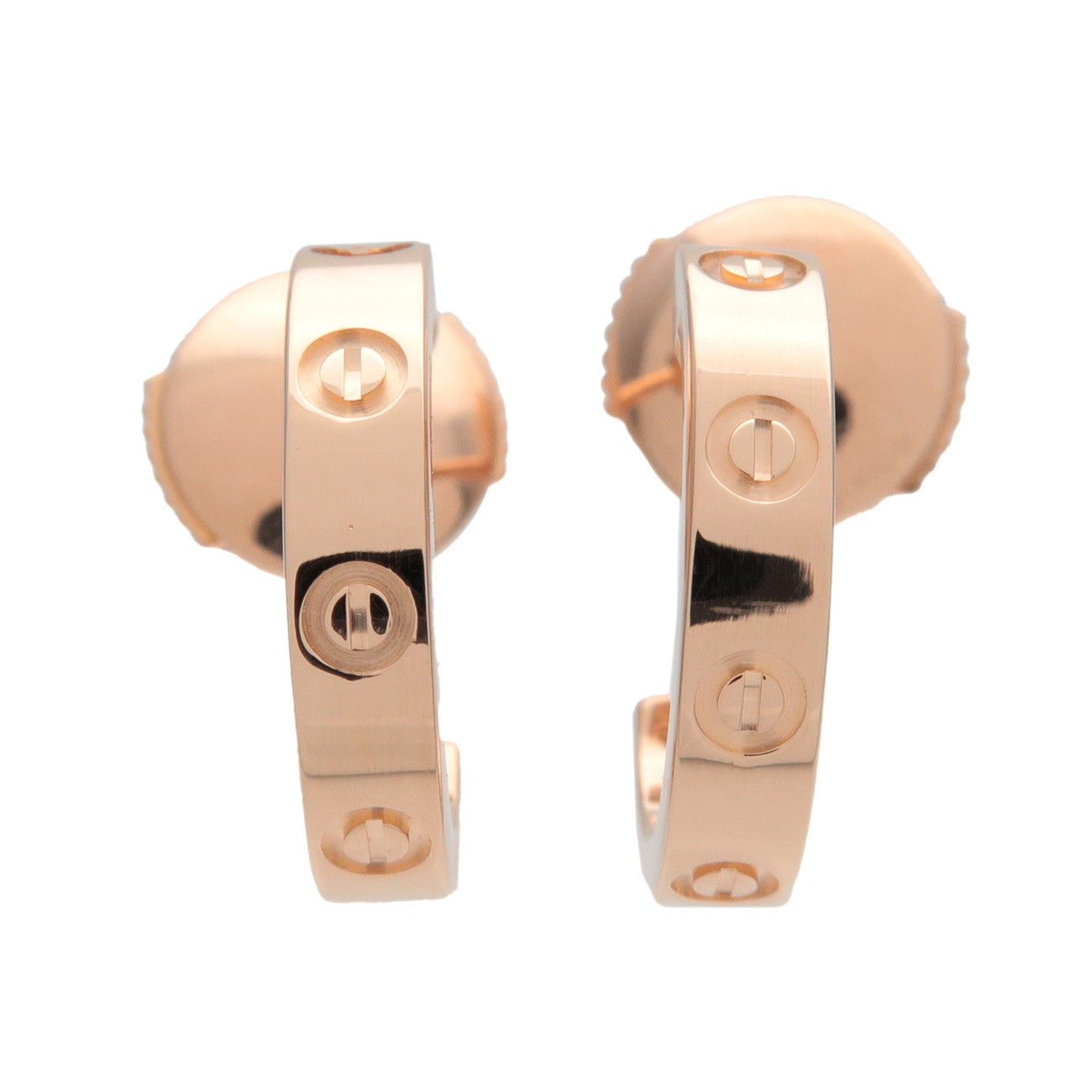 Cartier Mini Love Earrings K18 750PG Rose Gold