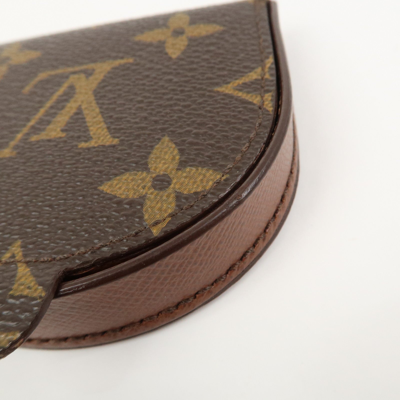 Louis Vuitton Monogram Portemonnaie Cuvette Coin Case Brown M61960